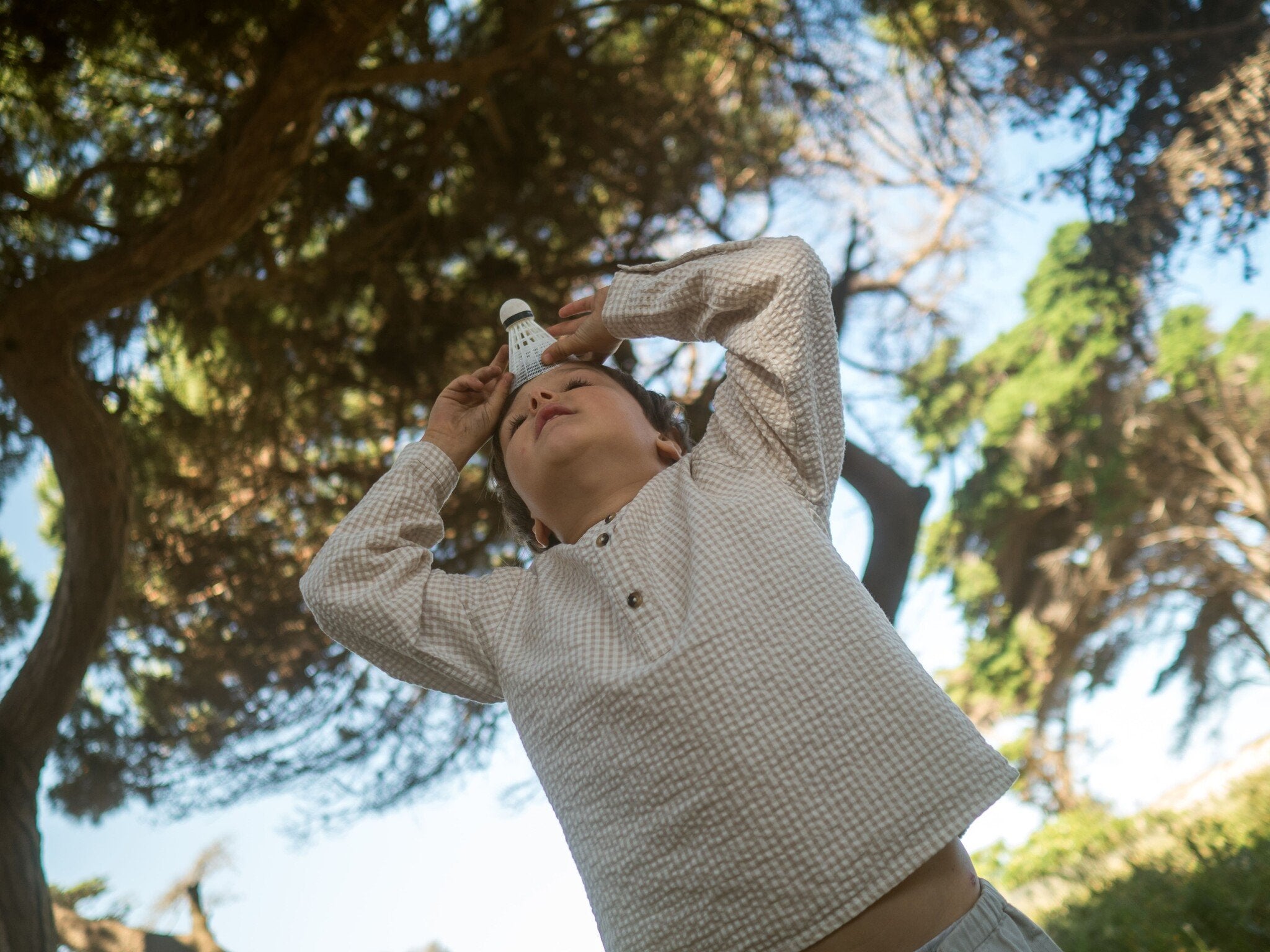 MarMar | Longsleeve tokyo Grey Sand Gingham