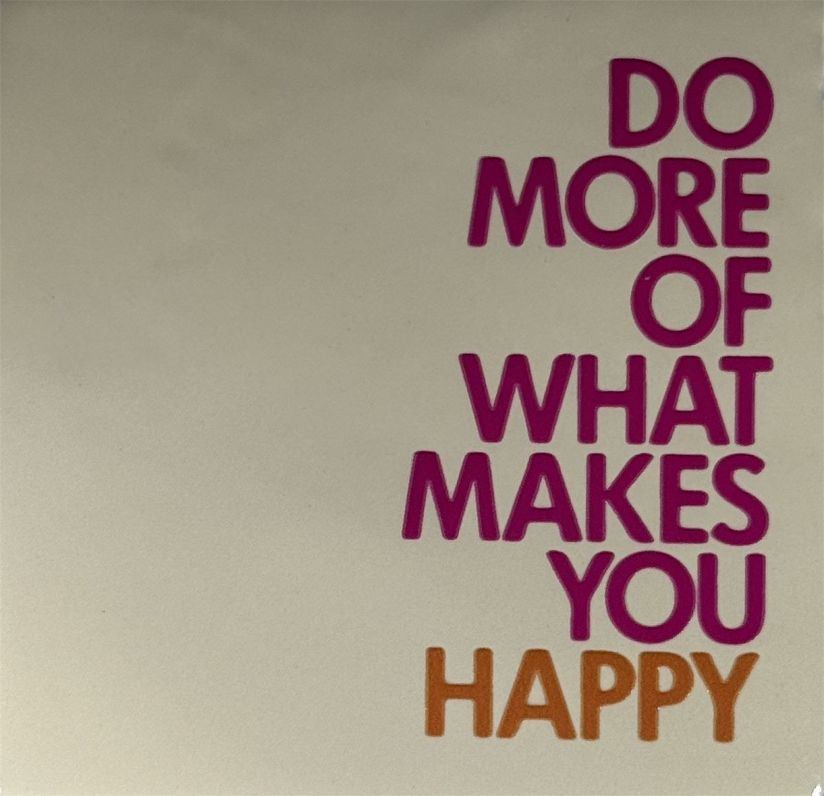 Yett | Tegeltje creme makes you happy roze