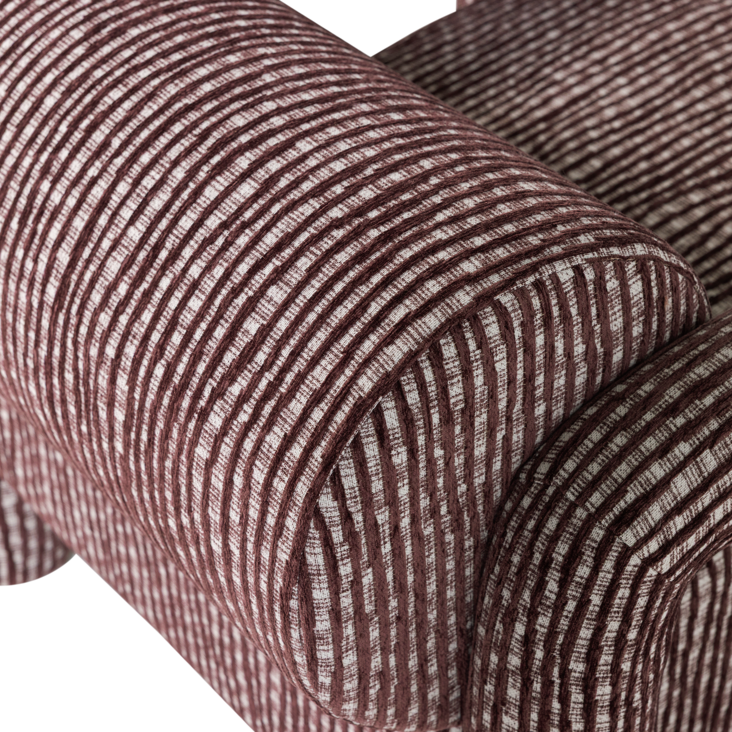 Woood | Fauteuil Lenny met dessin bordeauxrood