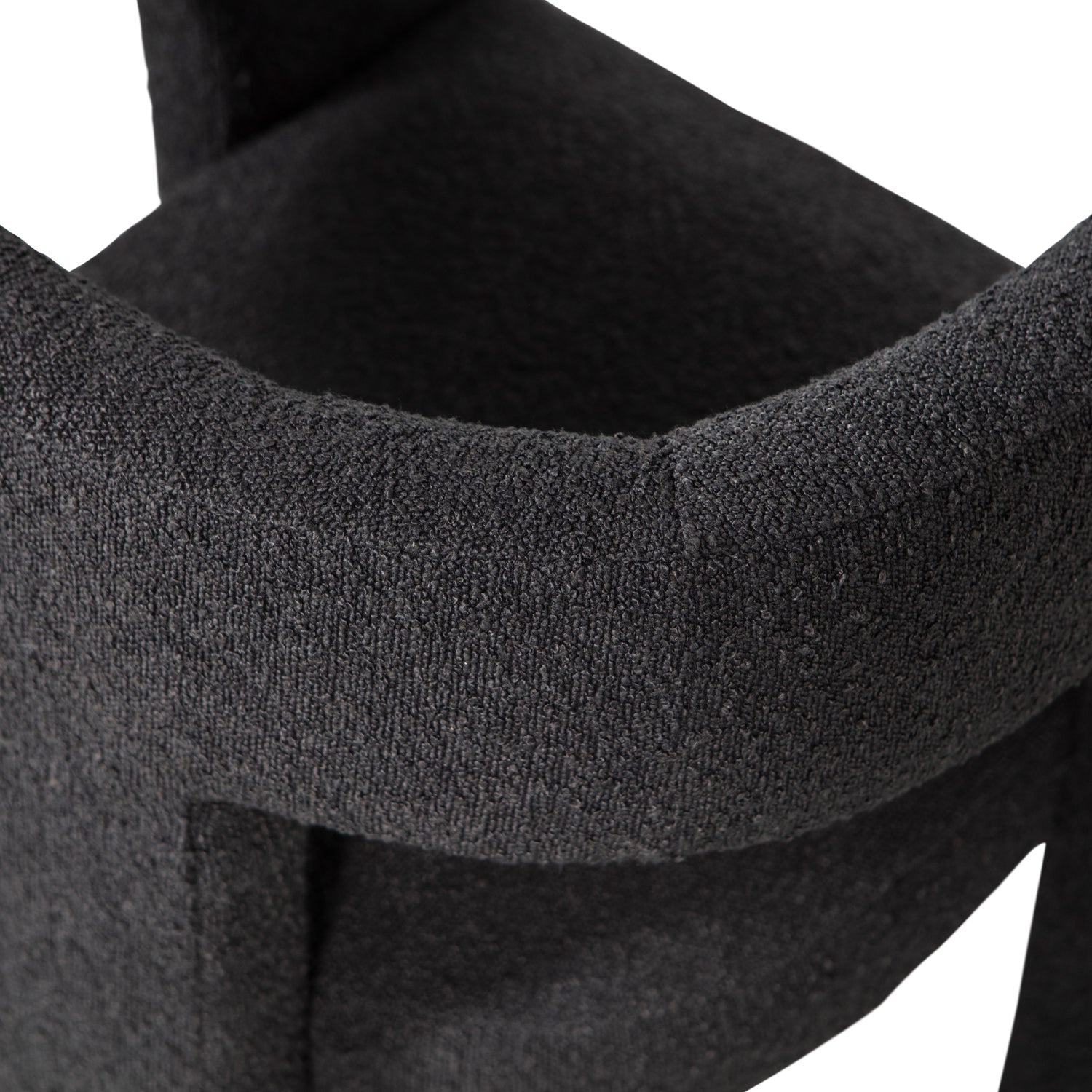 Woood | Fauteuil Tiwa boucle donkergrijs