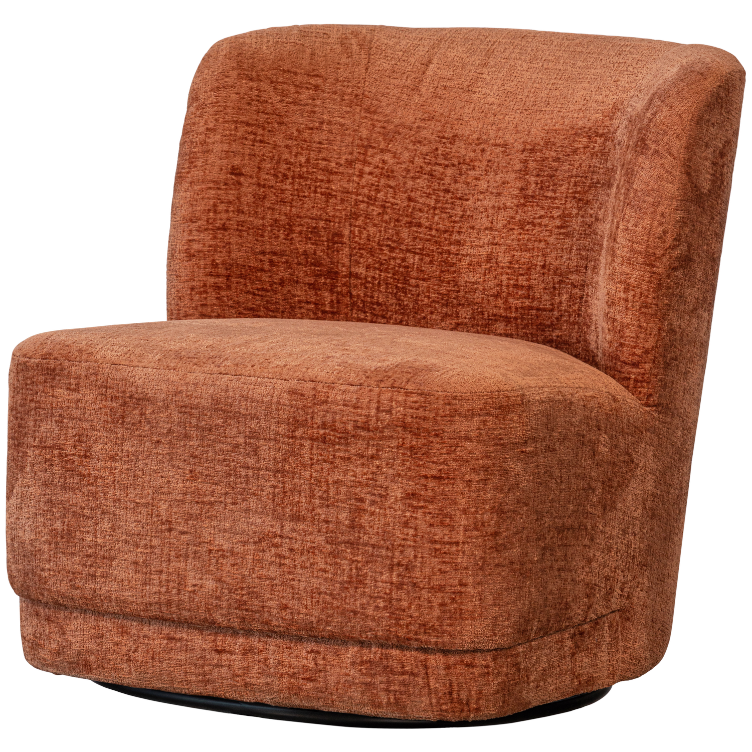 Woood | Draaifauteuil Atty velvet oranje