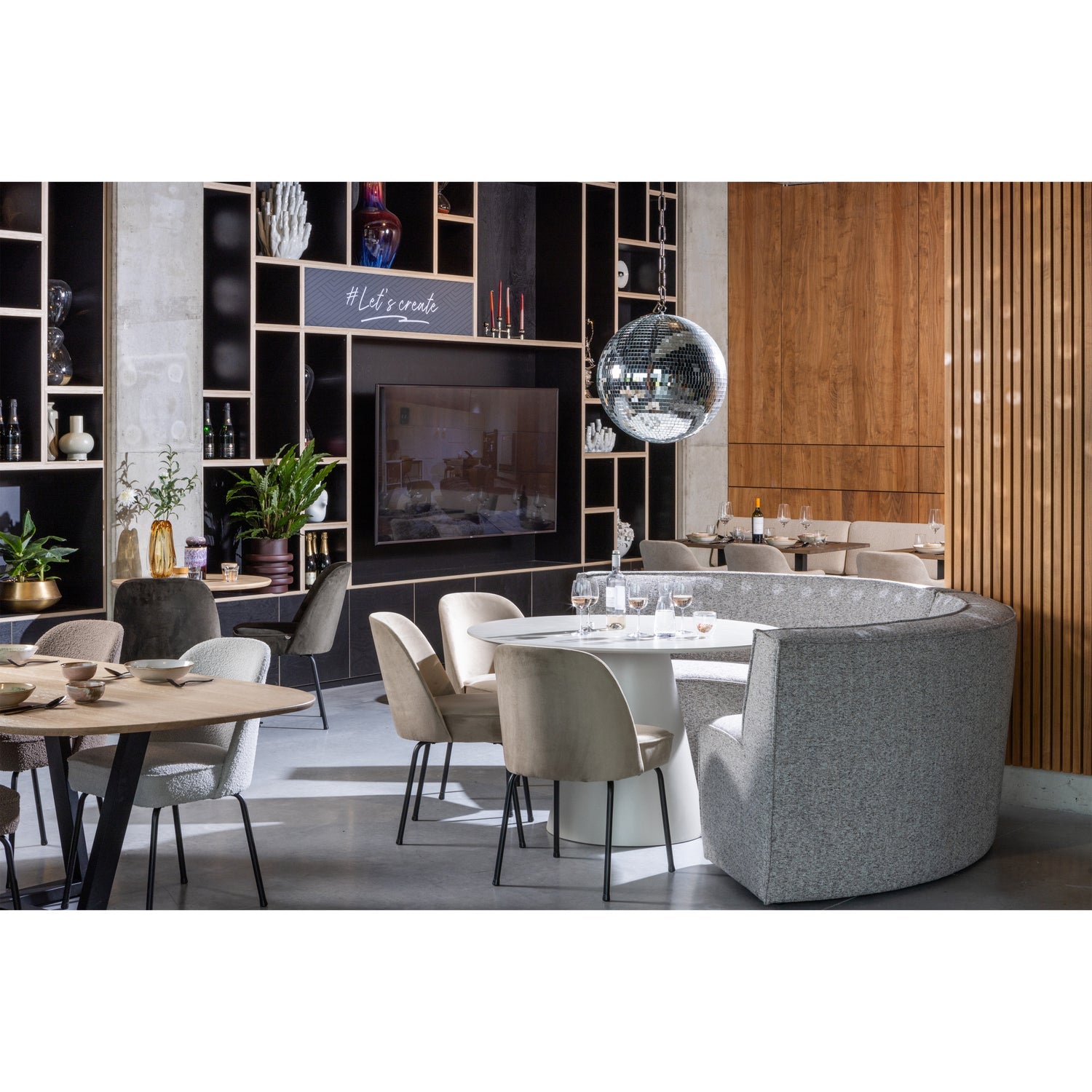 Woood | Ronde eettafel Jorre 120cm antiek beige