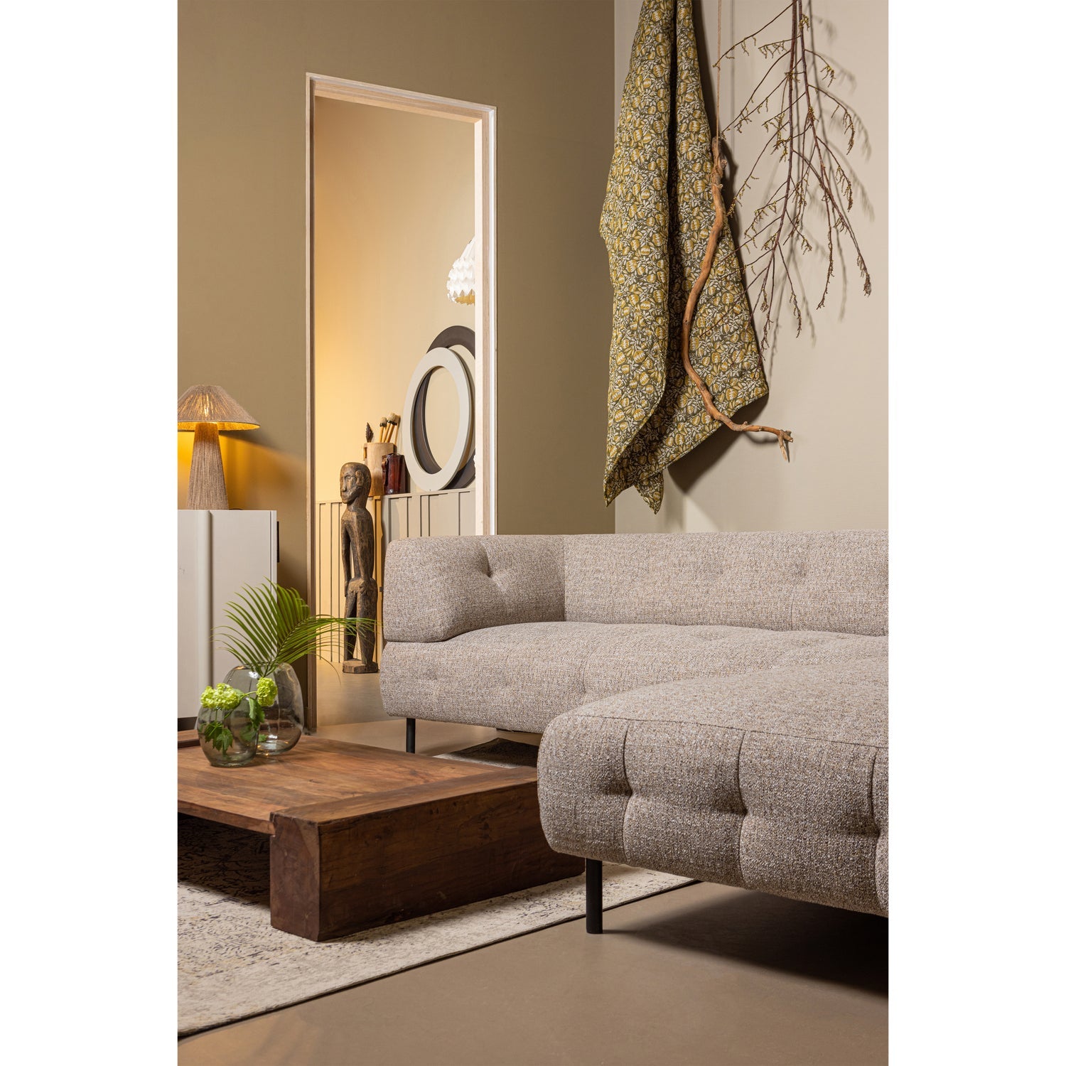 Woood | Vloerkleed Eric beige/zand