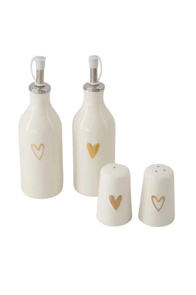 Zusss | Olie/azijn fles hartje open goud