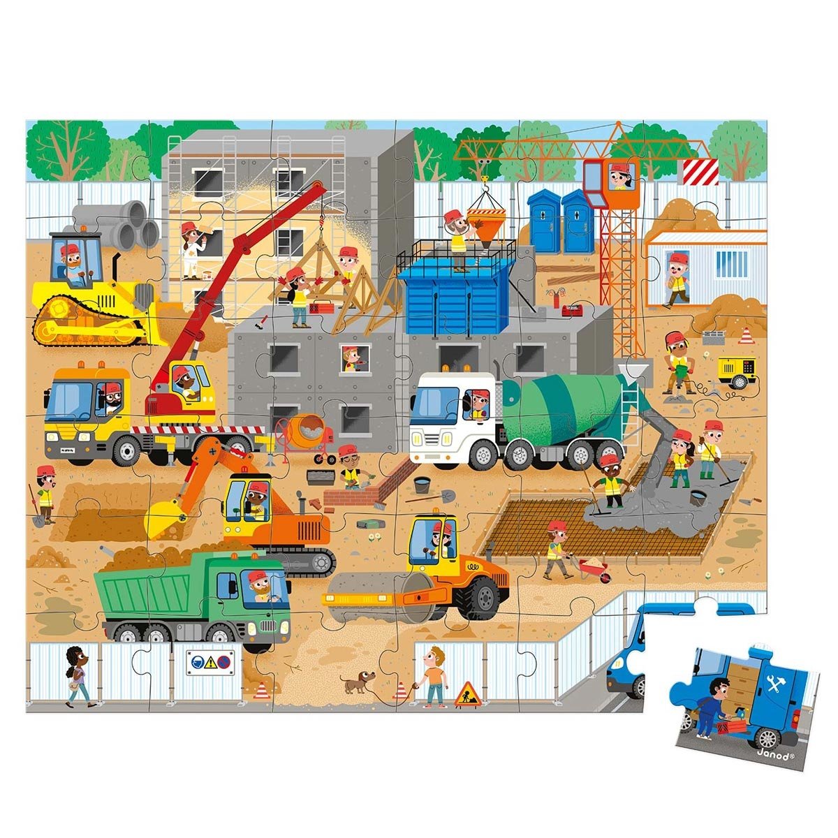 Janod | Puzzel bouwplaats