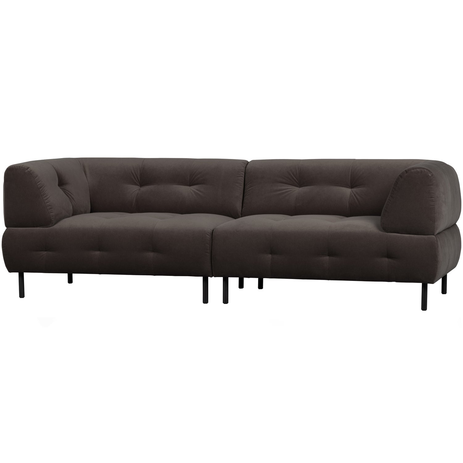 Woood | 4-Zits bank Lloyd velvet cast iron