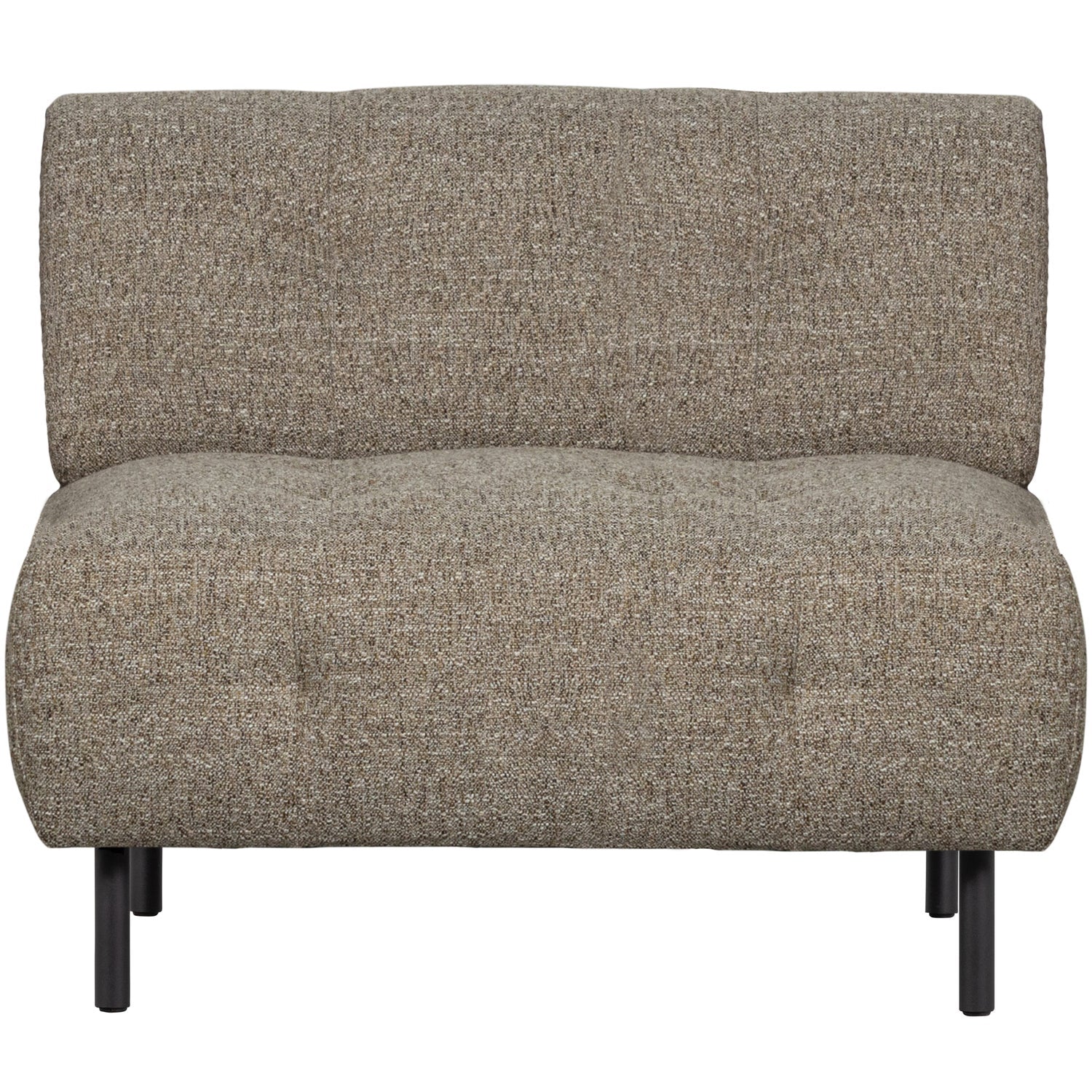 Woood | Fauteuil Lloyd grof geweven bruin melange