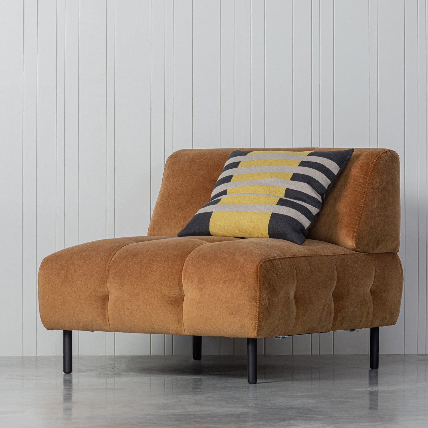 Woood | Fauteuil Lloyd velvet kaneel