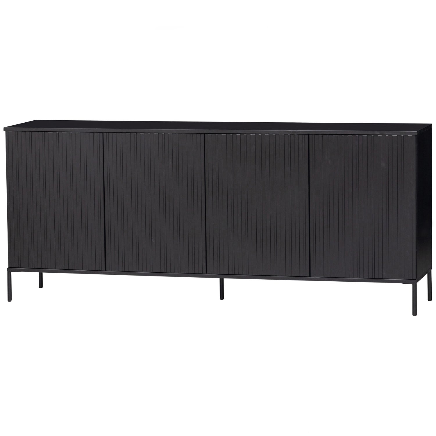 Woood | Dressoir Gravure 200cm zwart