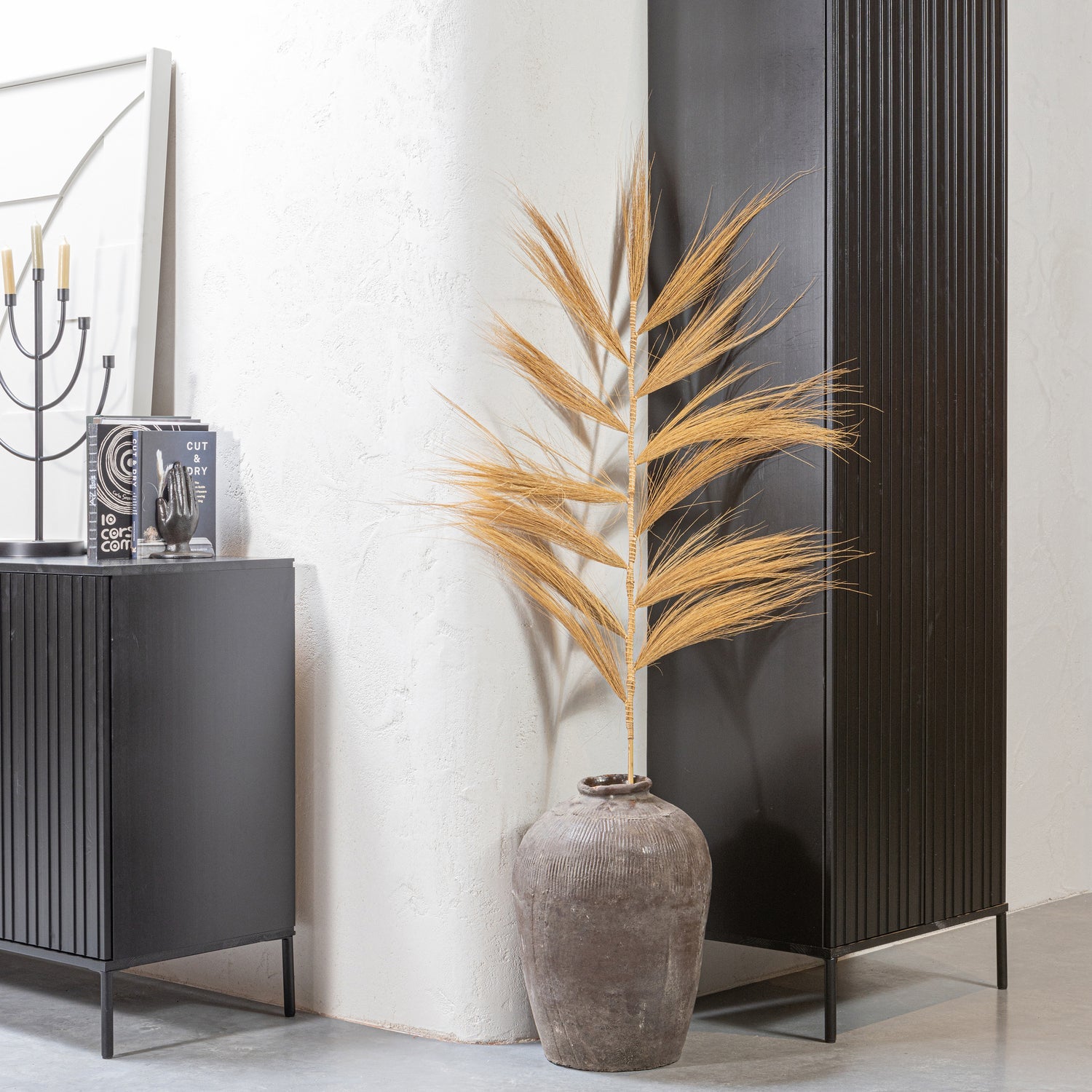 Woood | Dressoir Gravure 200cm zwart