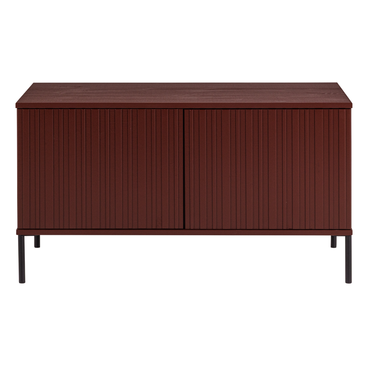 Woood | Tv meubel Gravure 100cm grenen bordeaux rood