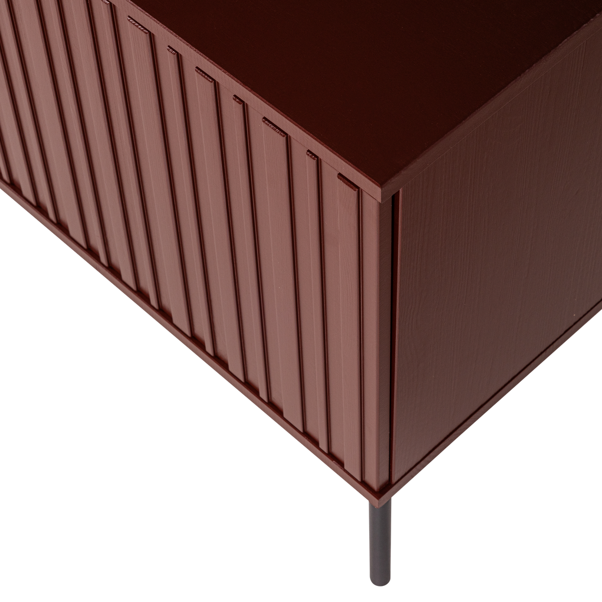 Woood | Tv meubel Gravure 100cm grenen bordeaux rood
