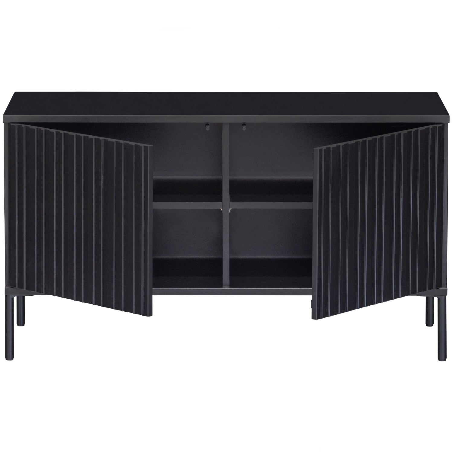 Woood | Tv meubel Gravure 100cm zwart