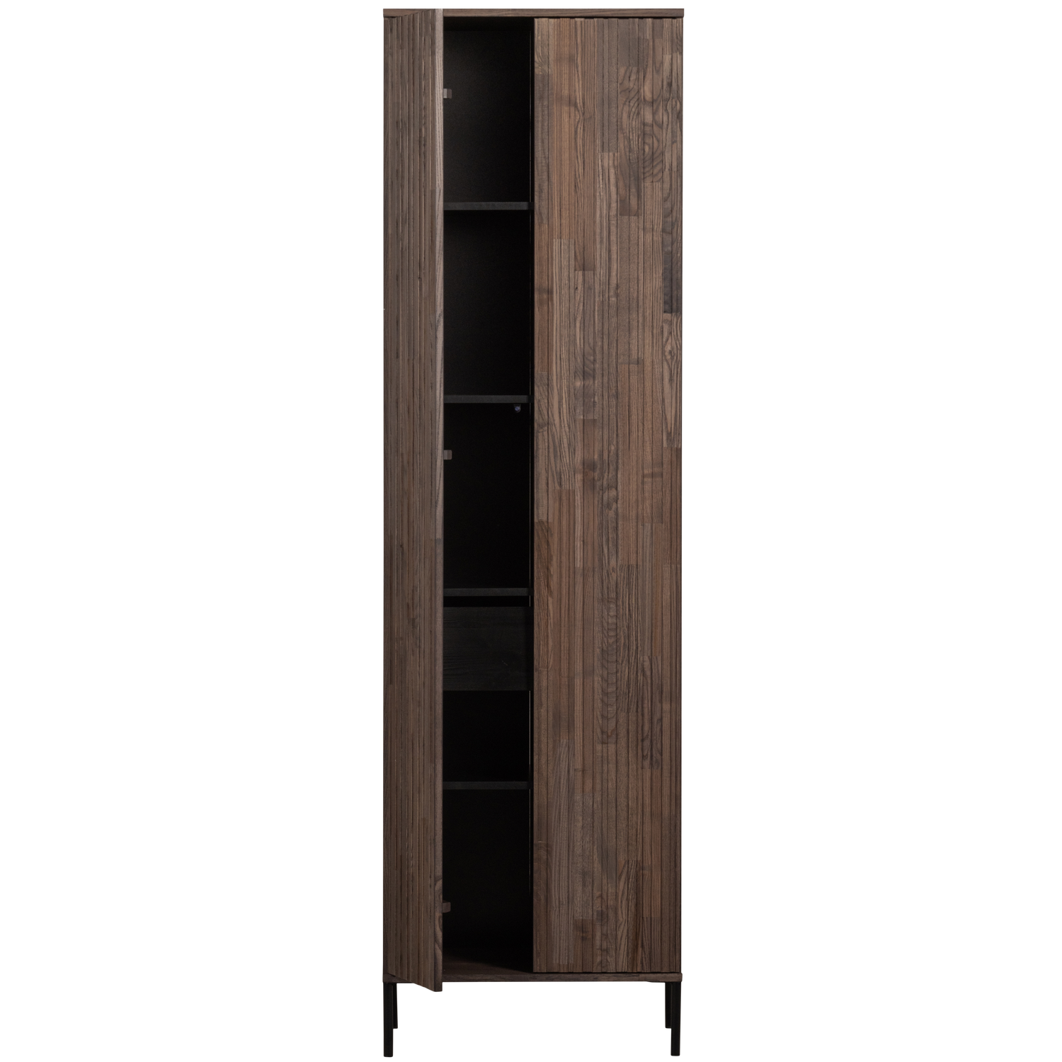 Woood | Hoge kast Gravure espresso