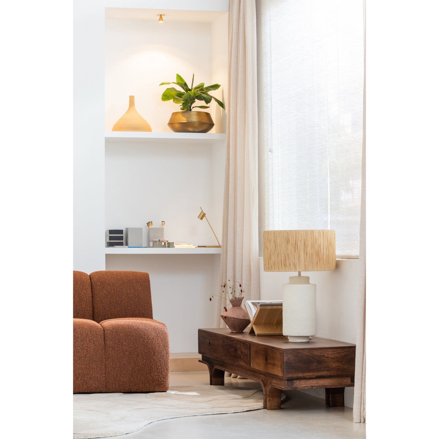 Woood | Vloerkleed organisch Alya melk