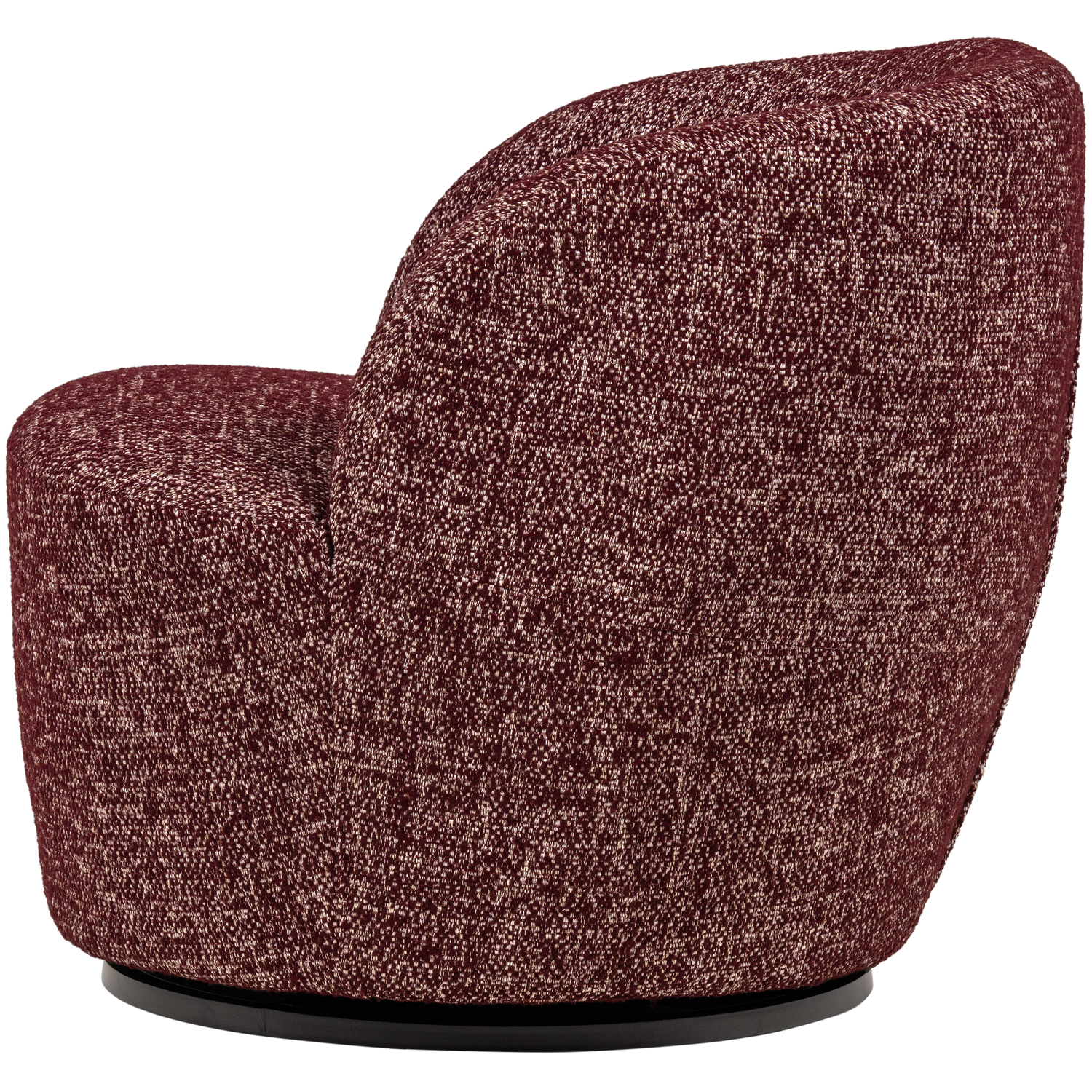 Woood | Draaifauteuil Serra bordeauxrood melange
