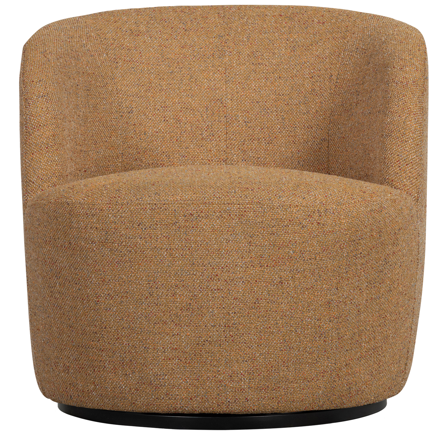 Woood | Draaifauteuil Serra geweven stof curry