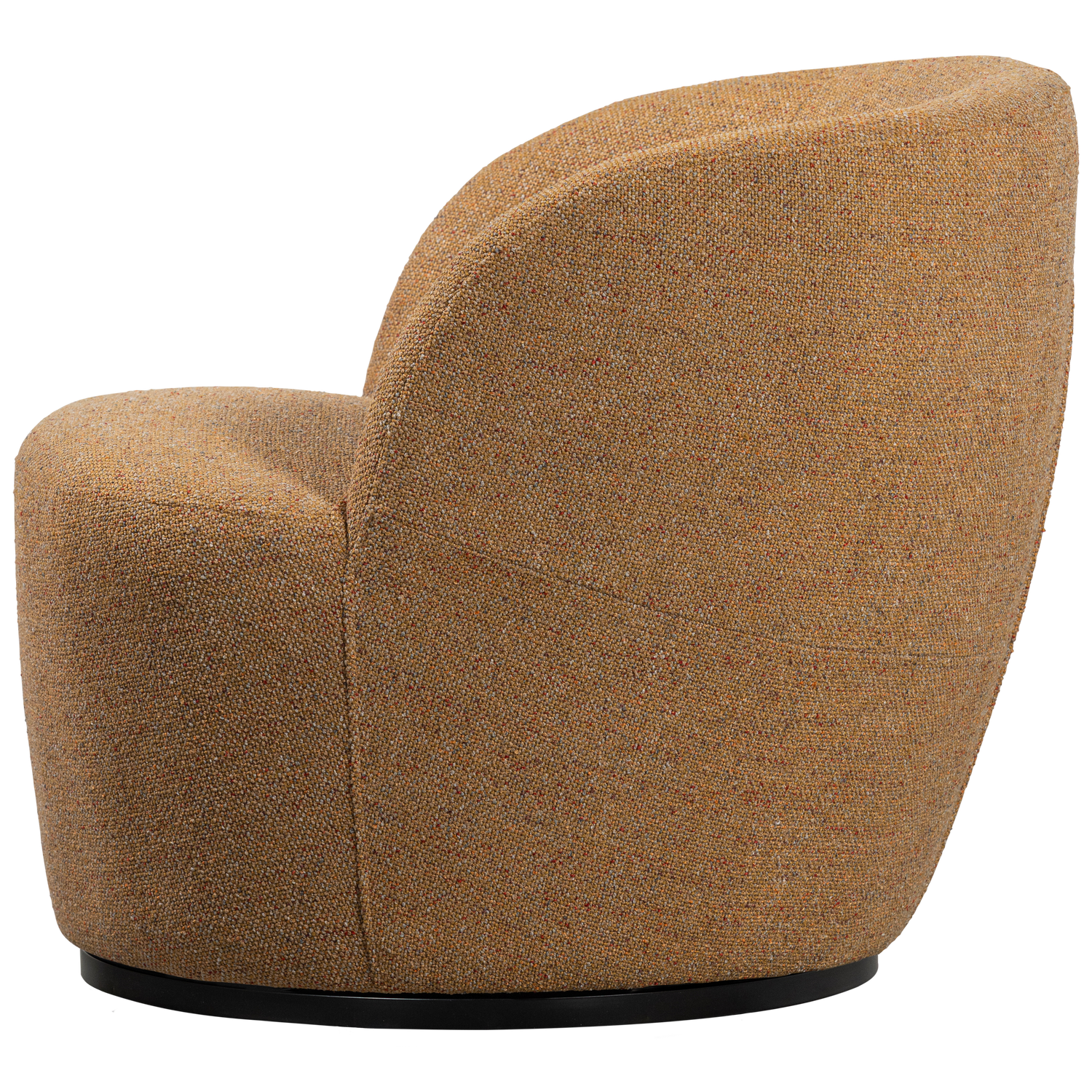 Woood | Draaifauteuil Serra geweven stof curry