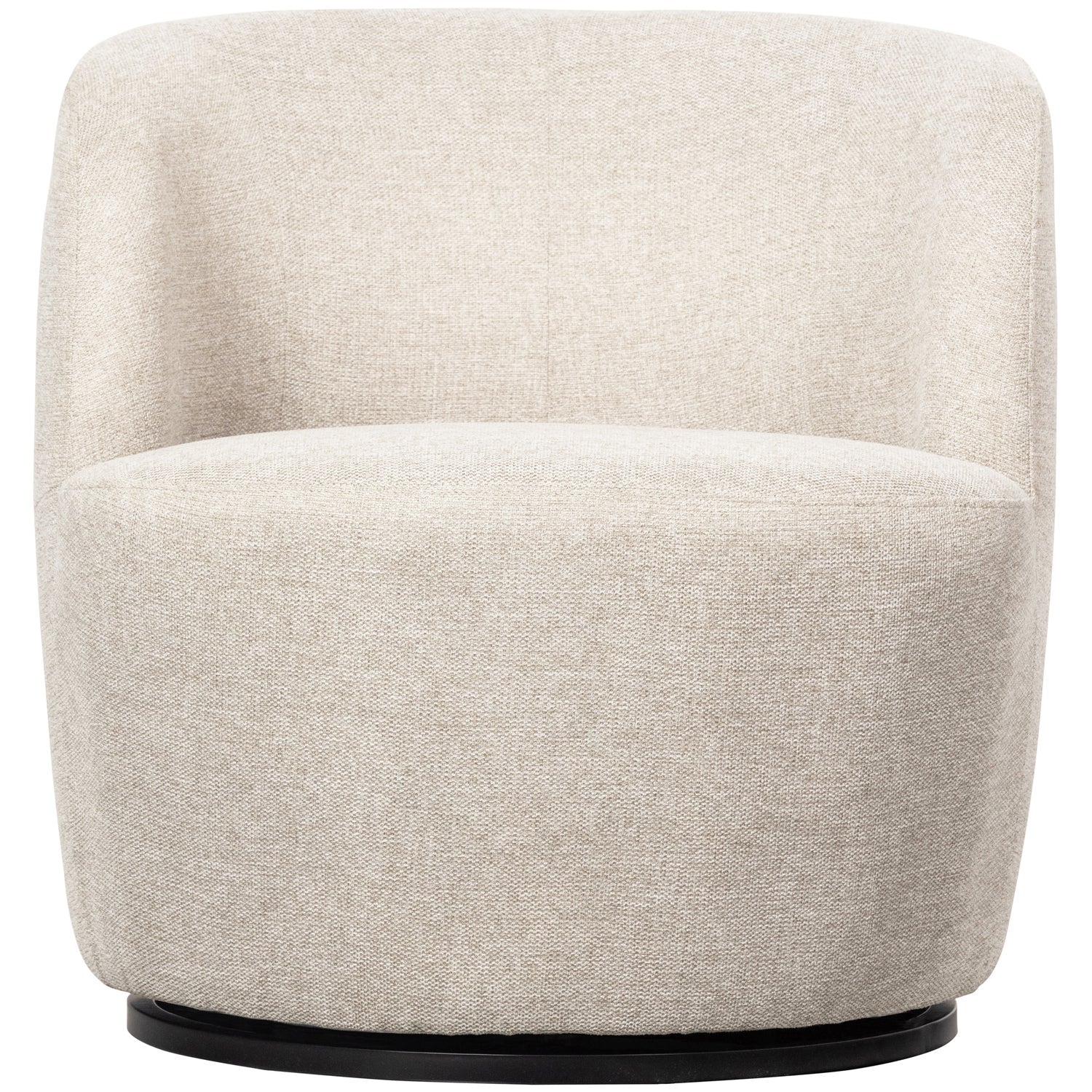Woood | Draaifauteuil Serra geweven stof off white