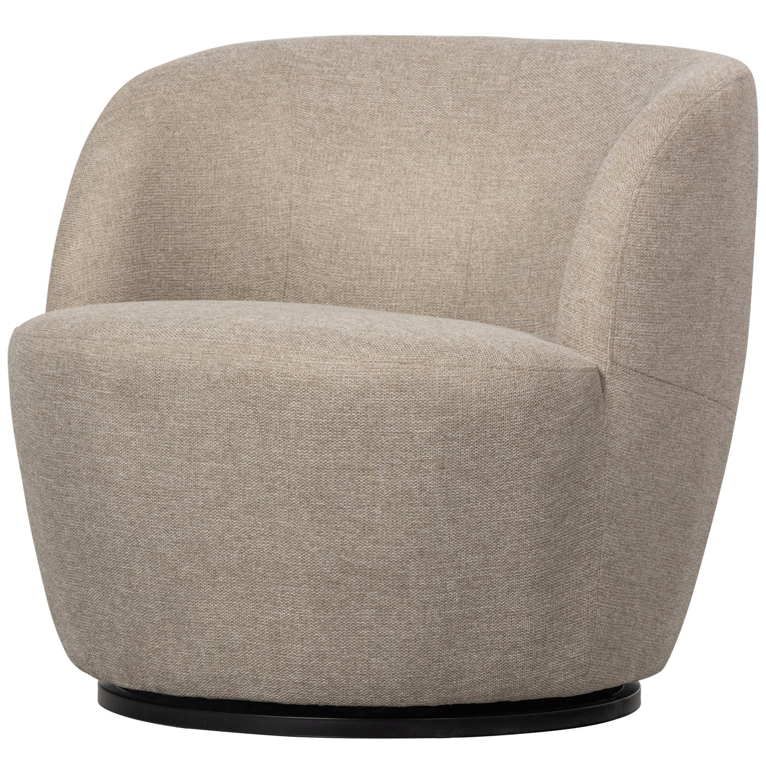 Woood | Draaifauteuil Serra geweven stof zand