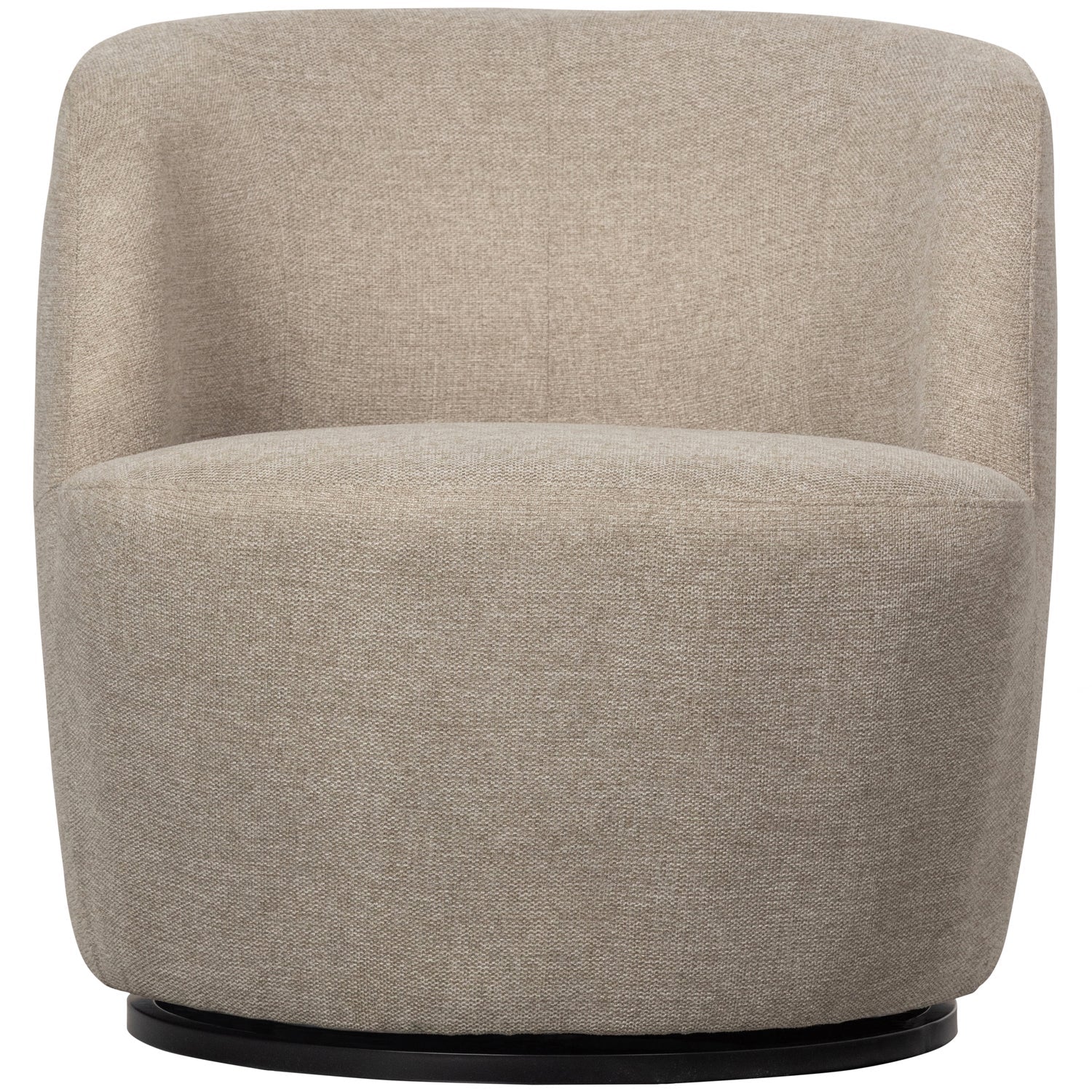 Woood | Draaifauteuil Serra geweven stof zand