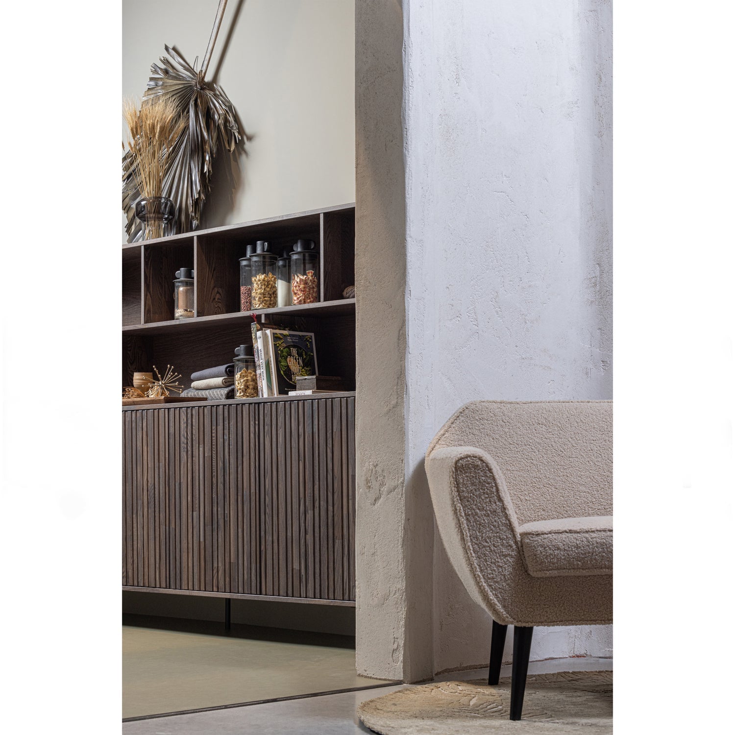 Woood | Wandkast Gravure espresso