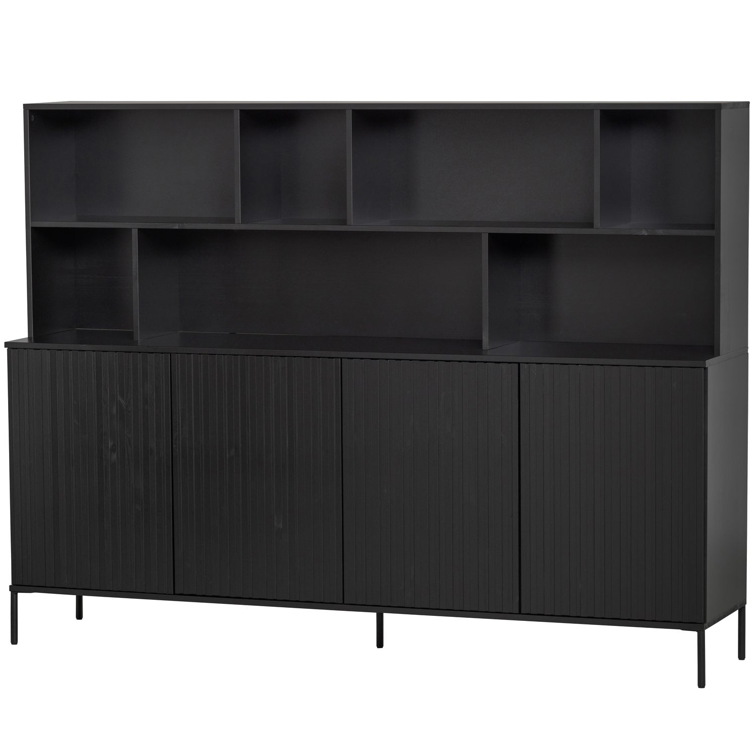 Woood | Wandkast Gravure zwart