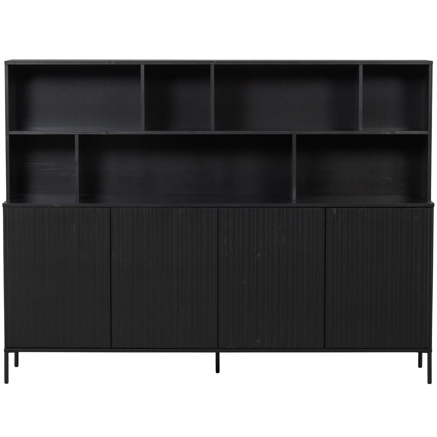 Woood | Wandkast Gravure zwart