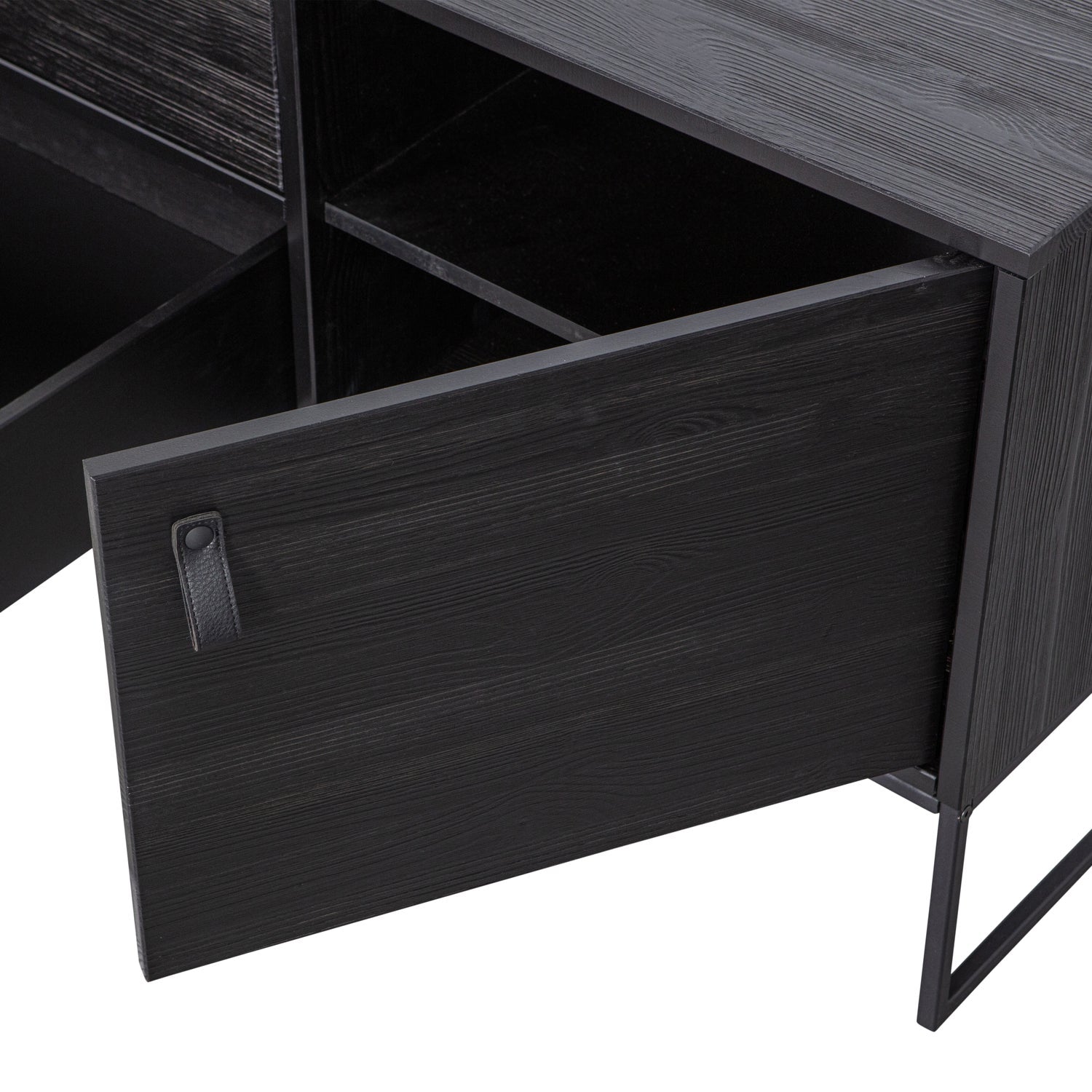 Woood | Tv meubel Silas 180cm zwart