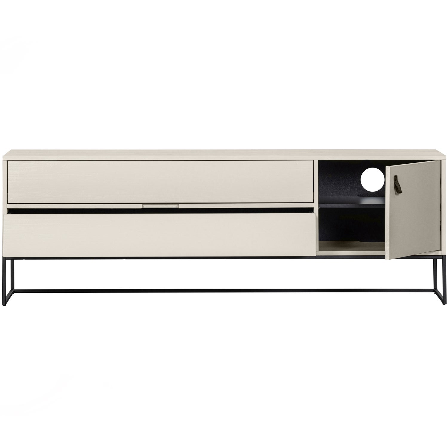 Woood | Tv meubel Silas 180cm grenen dust
