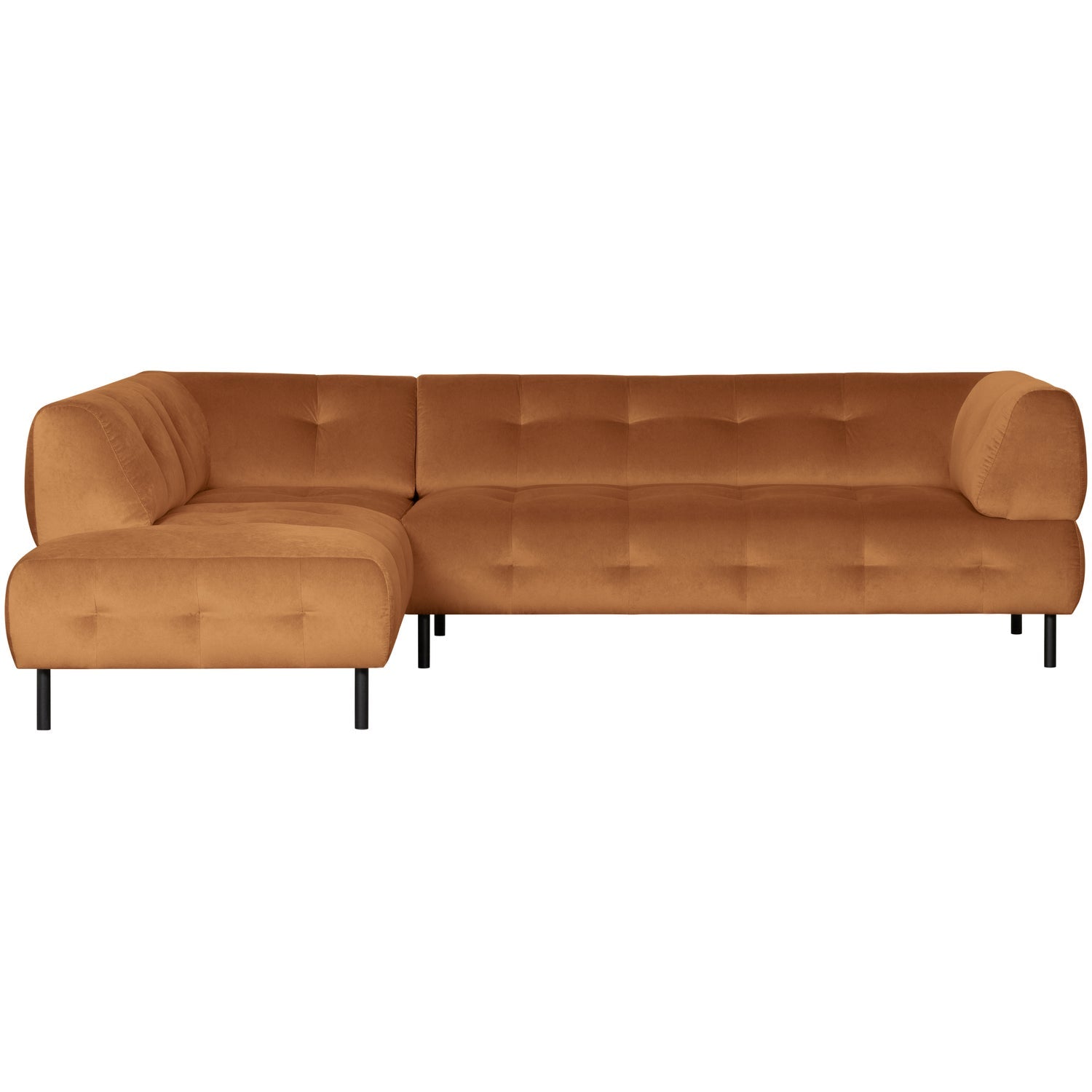 Woood | Hoekbank Lloyd links velvet kaneel