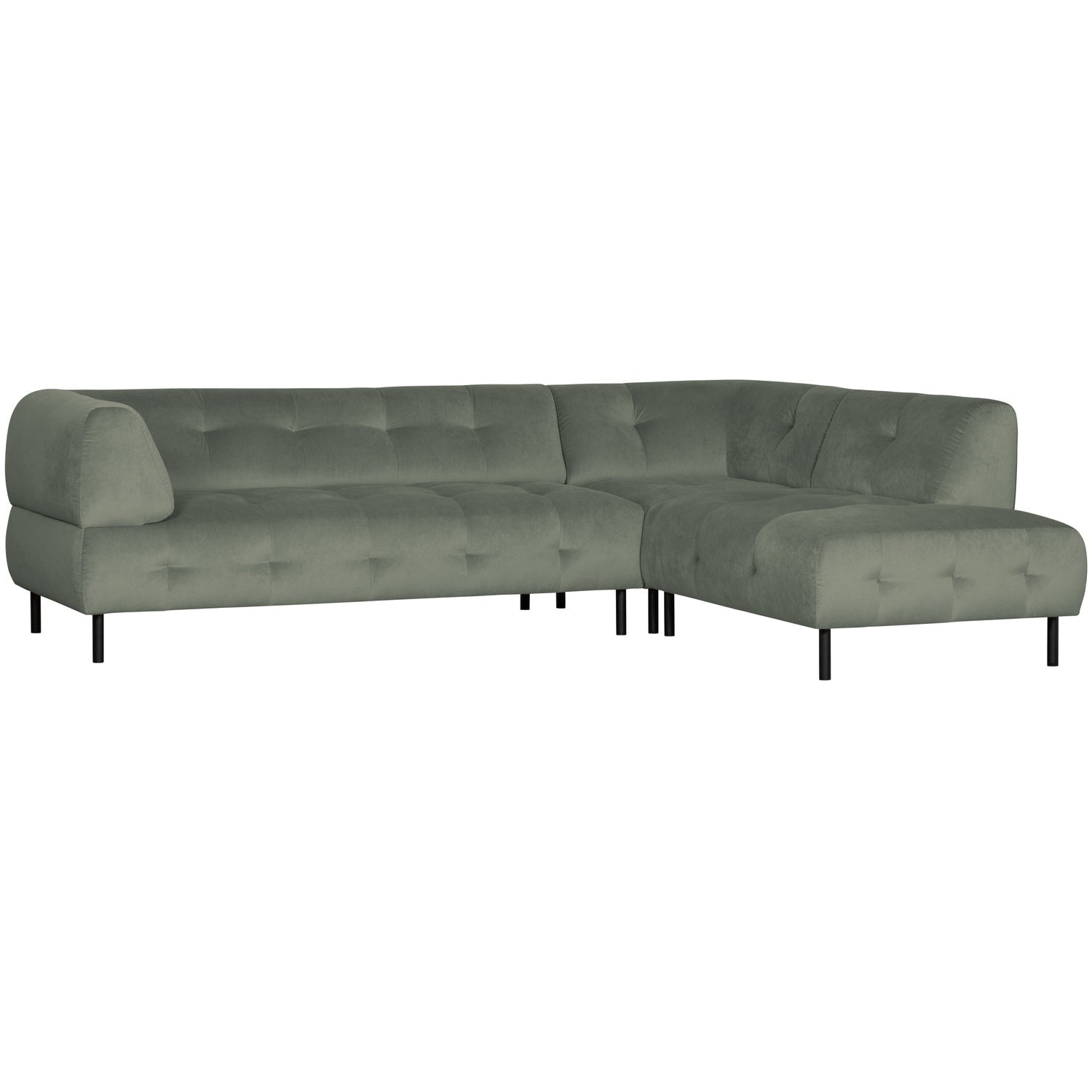 Woood | Hoekbank Lloyd rechts velvet waterplant