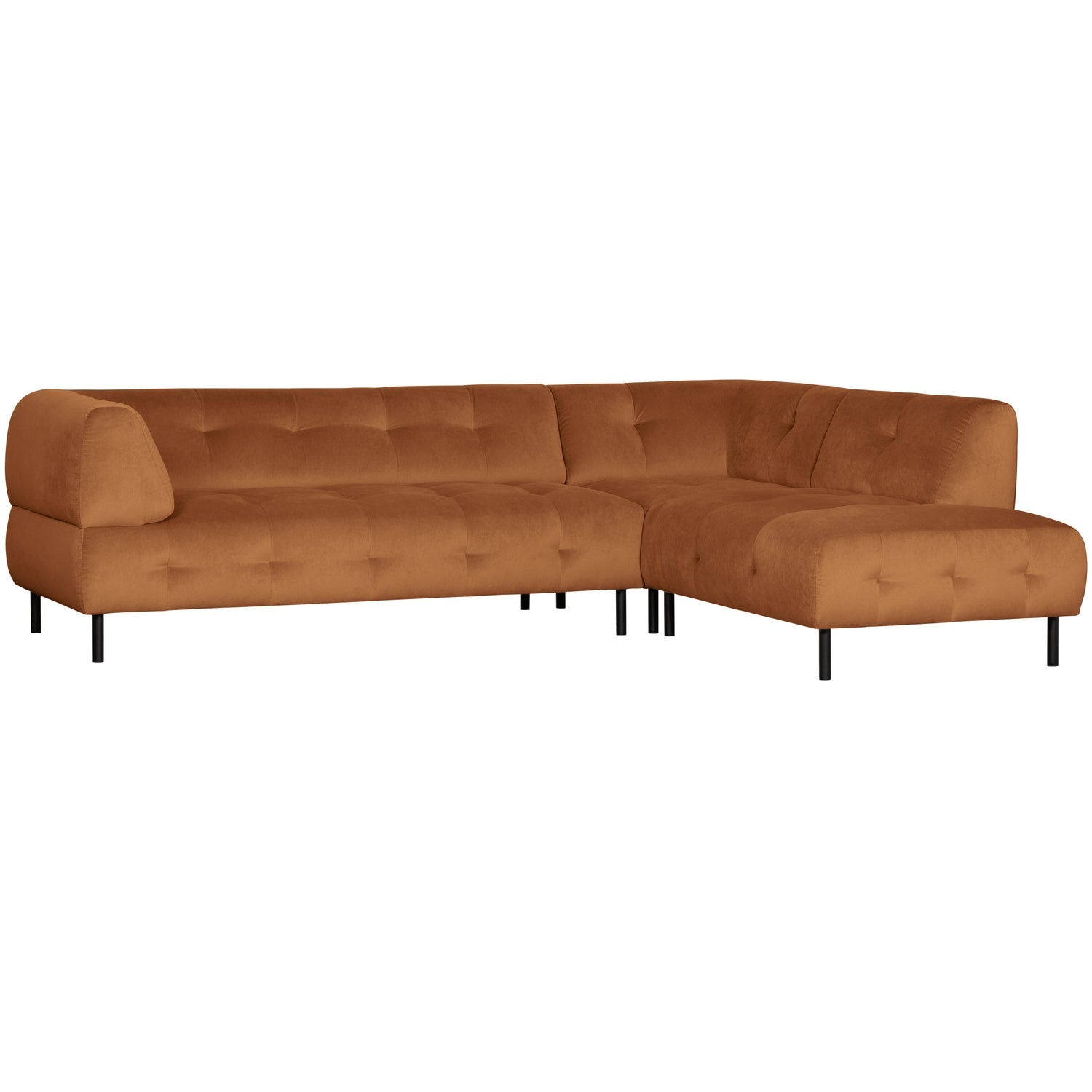 Woood | Hoekbank Lloyd rechts velvet kaneel