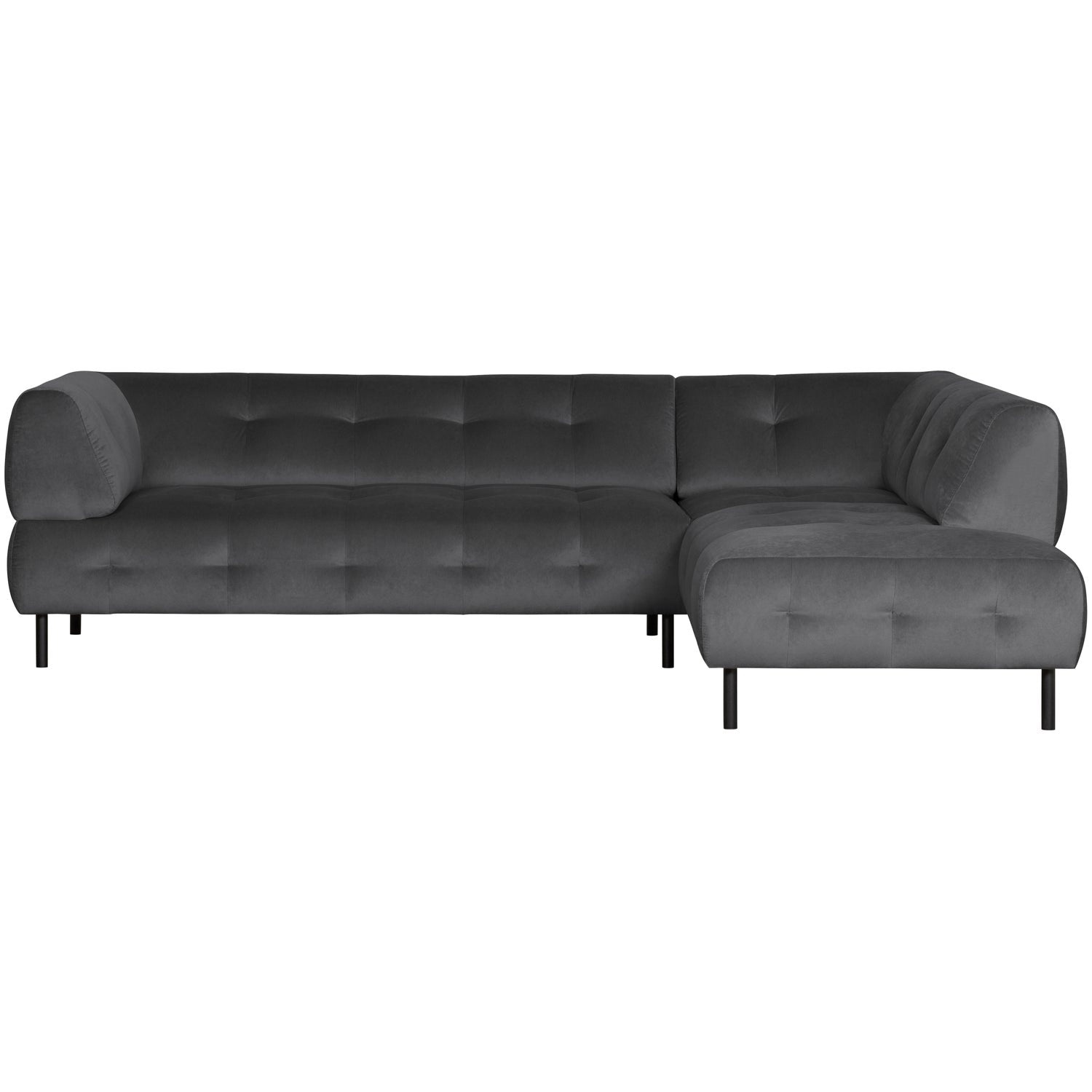 Woood | Hoekbank Lloyd rechts velvet cast iron