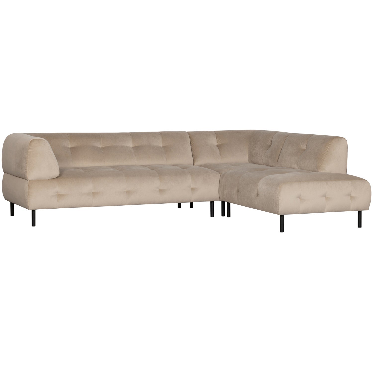 Woood | Hoekbank Lloyd rechts velvet zeezout