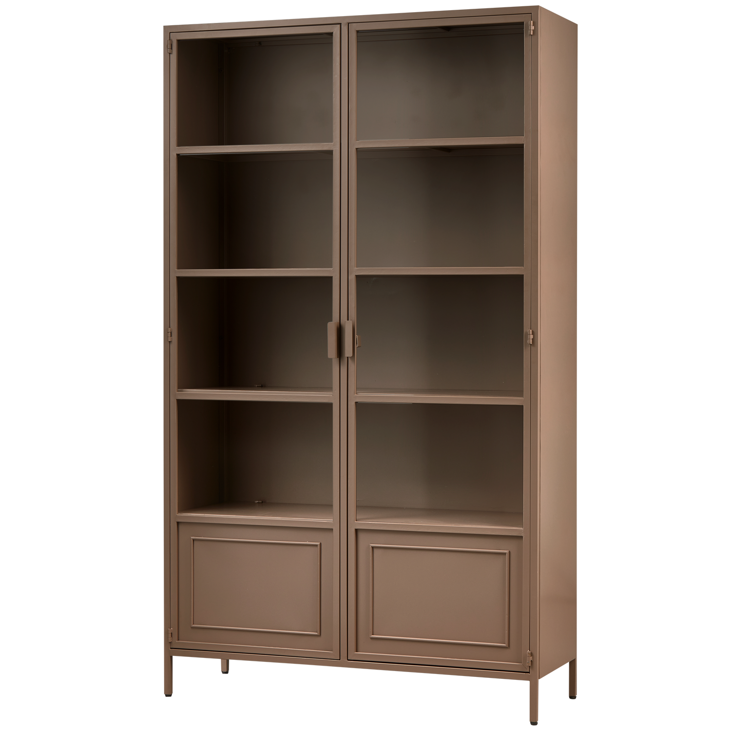 Woood | Vitrinekast XL Ronja metaal military brown SHOWMODEL