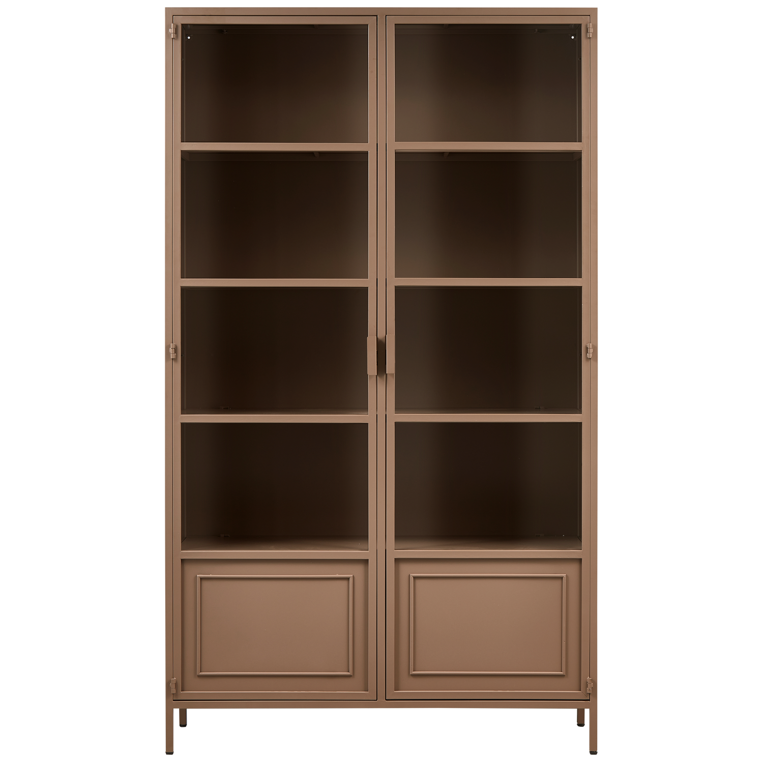Woood | Vitrinekast XL Ronja metaal military brown SHOWMODEL