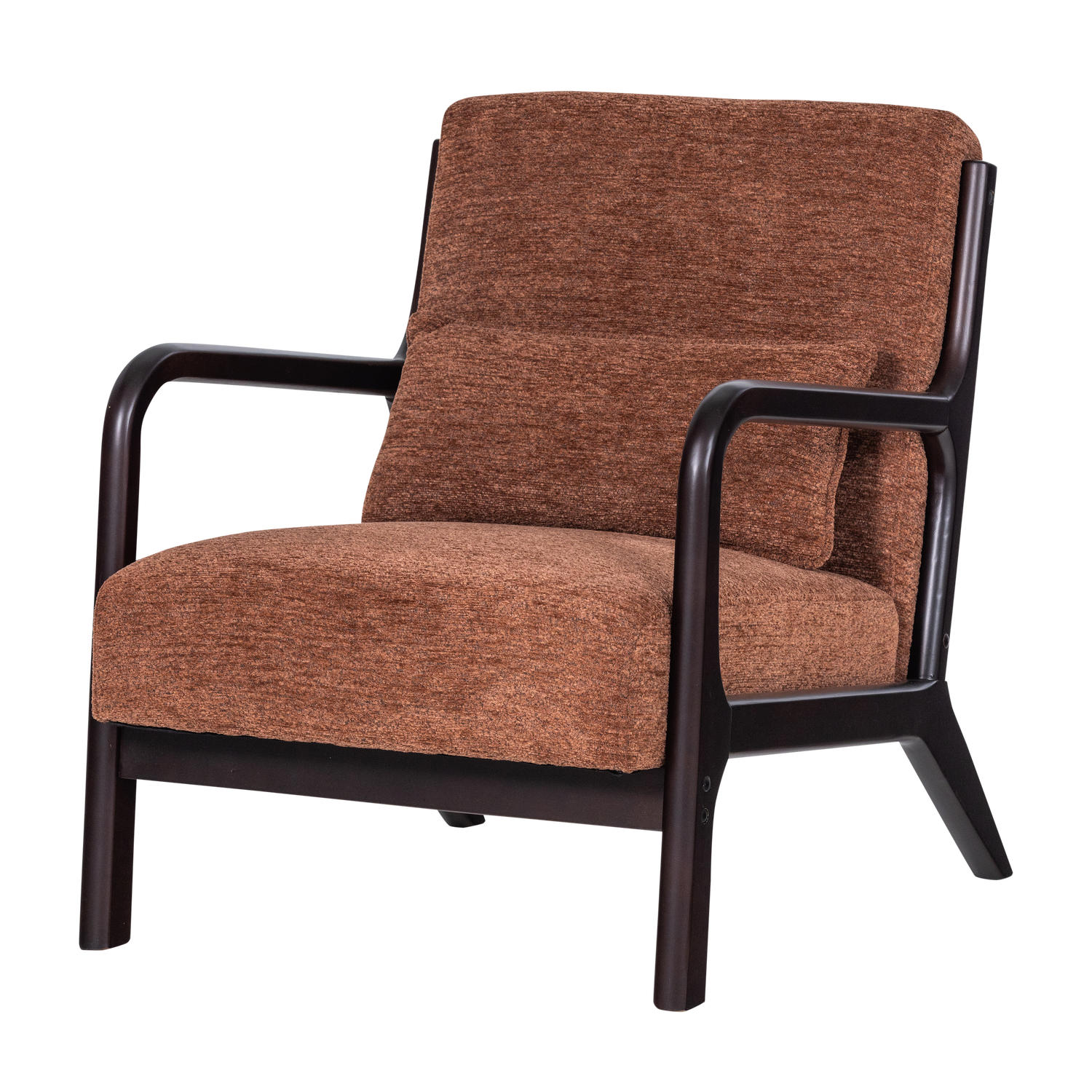 Woood | Fauteuil Mark chenille bruin