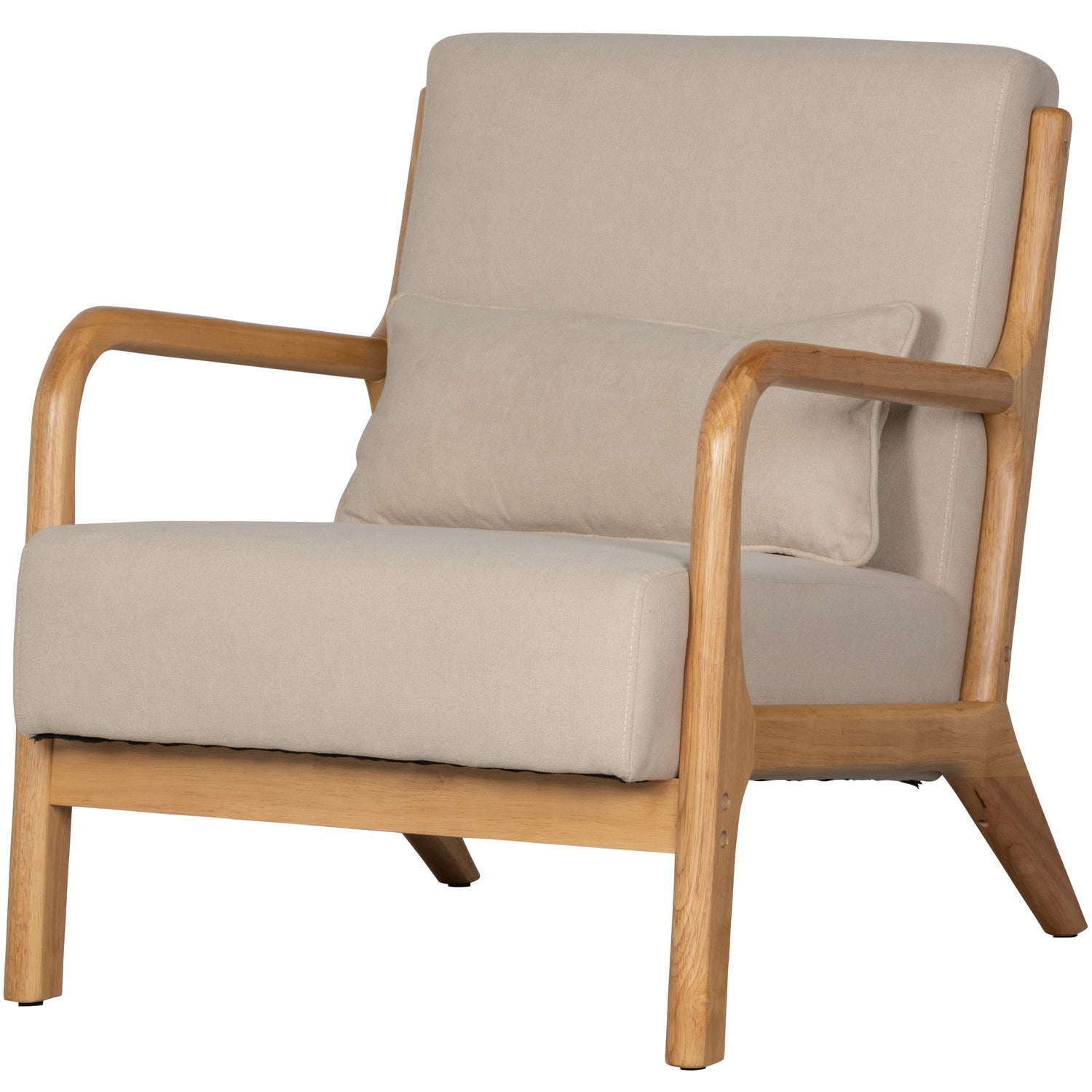 Woood | Fauteuil Mark geweven stof naturel