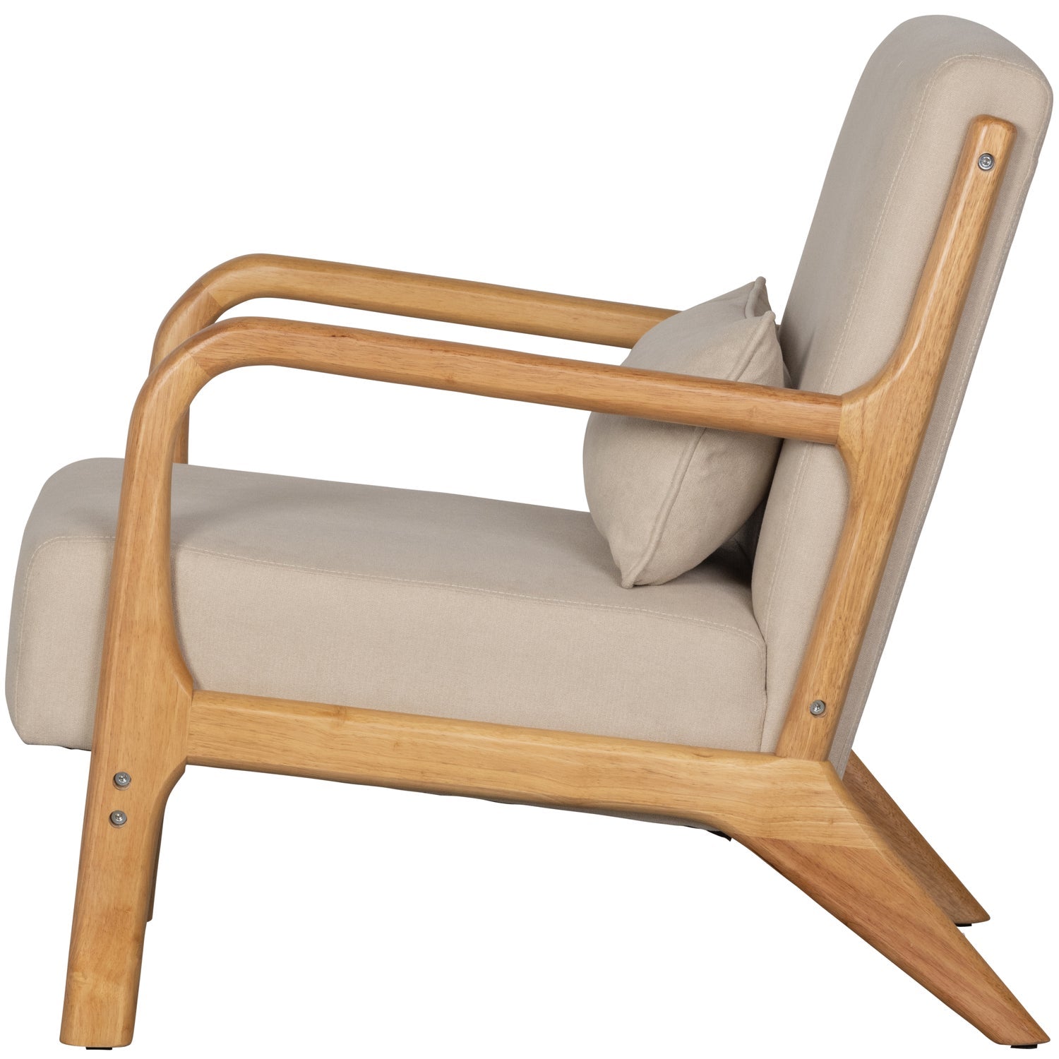 Woood | Fauteuil Mark geweven stof naturel
