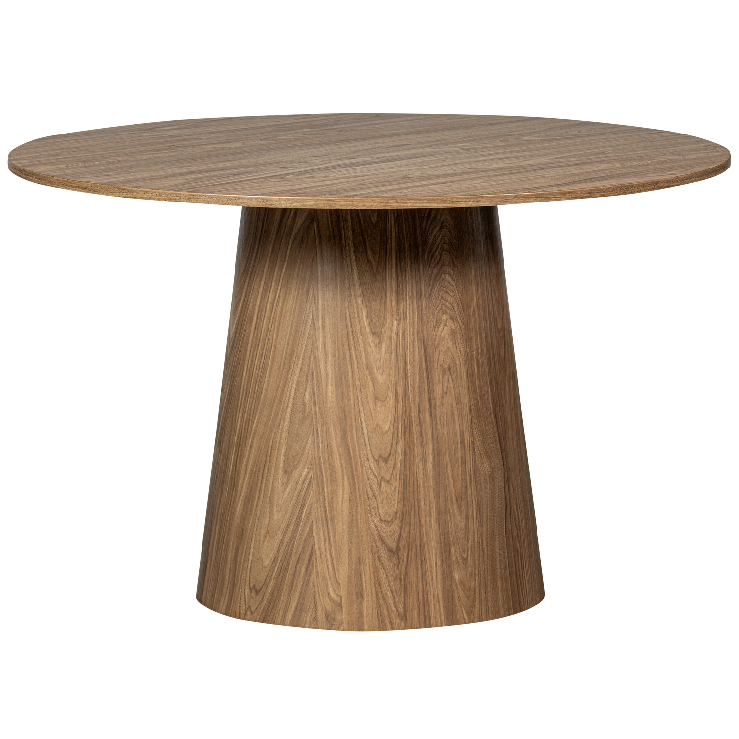 Woood | Ronde eettafel Maan 120cm walnoot