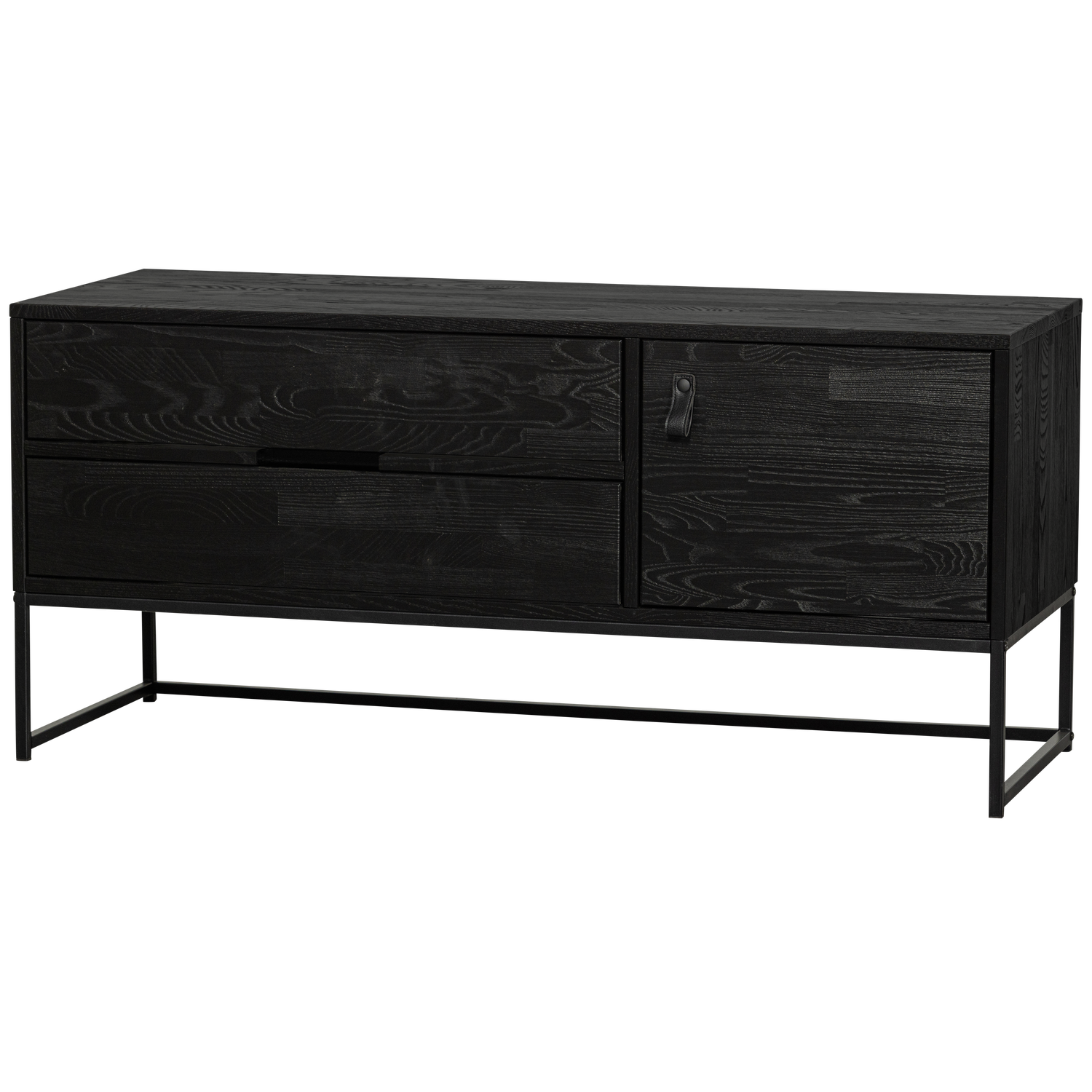 Woood | Tv meubel Silas 120cm essen blacknight