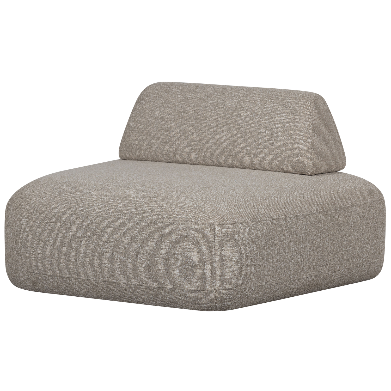 Woood | Fauteuil met verplaatsbare rugleuning Sterck boucle naturel