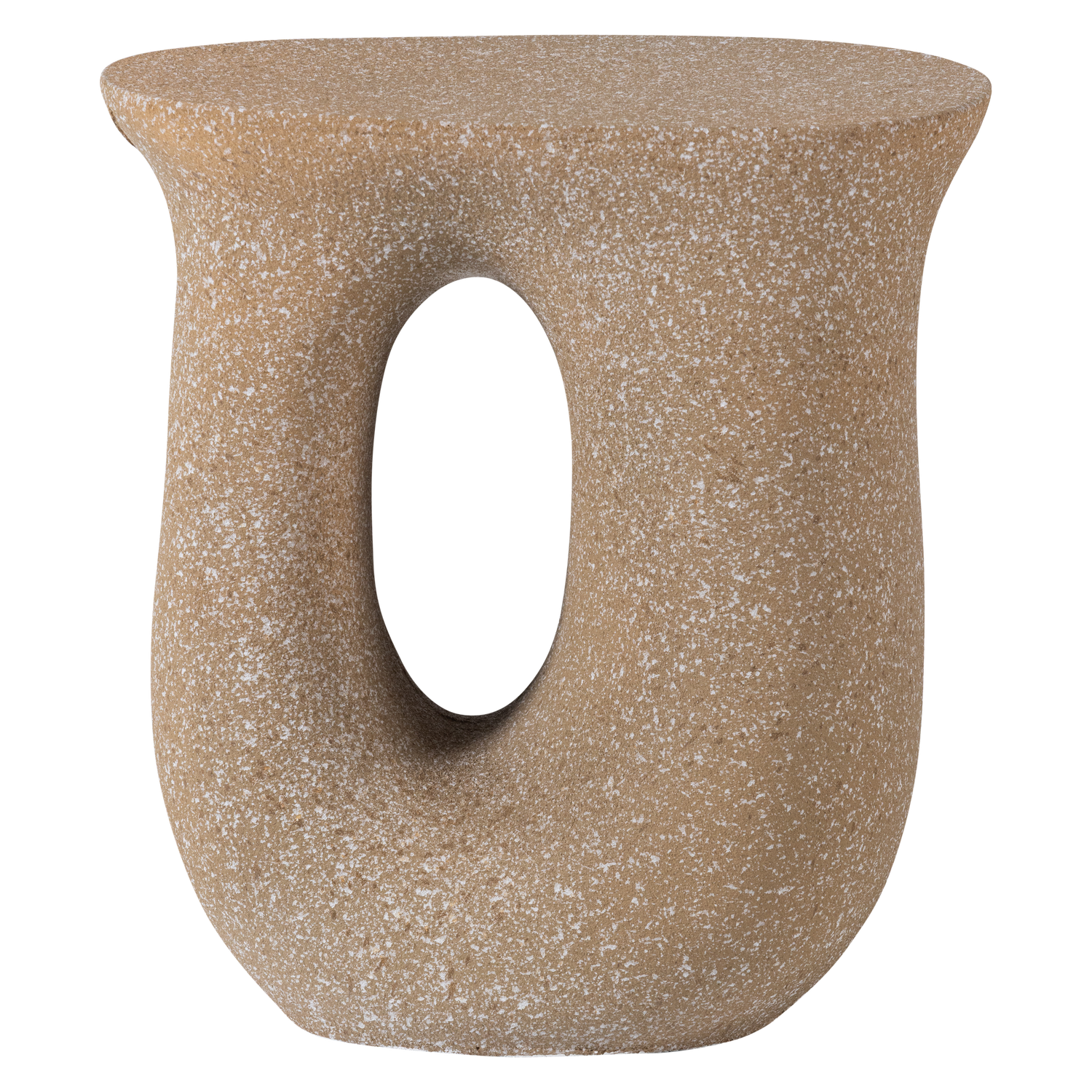 Woood | Bijzettafel Moson beige met spikkels