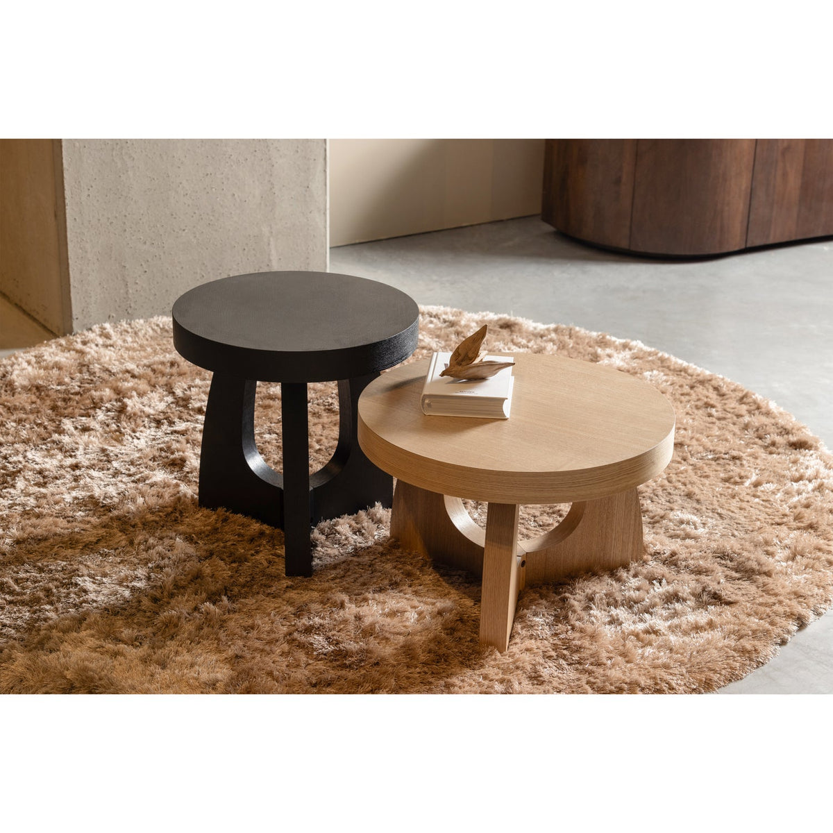 Woood | Bijzettafel Tala 45cm zwart