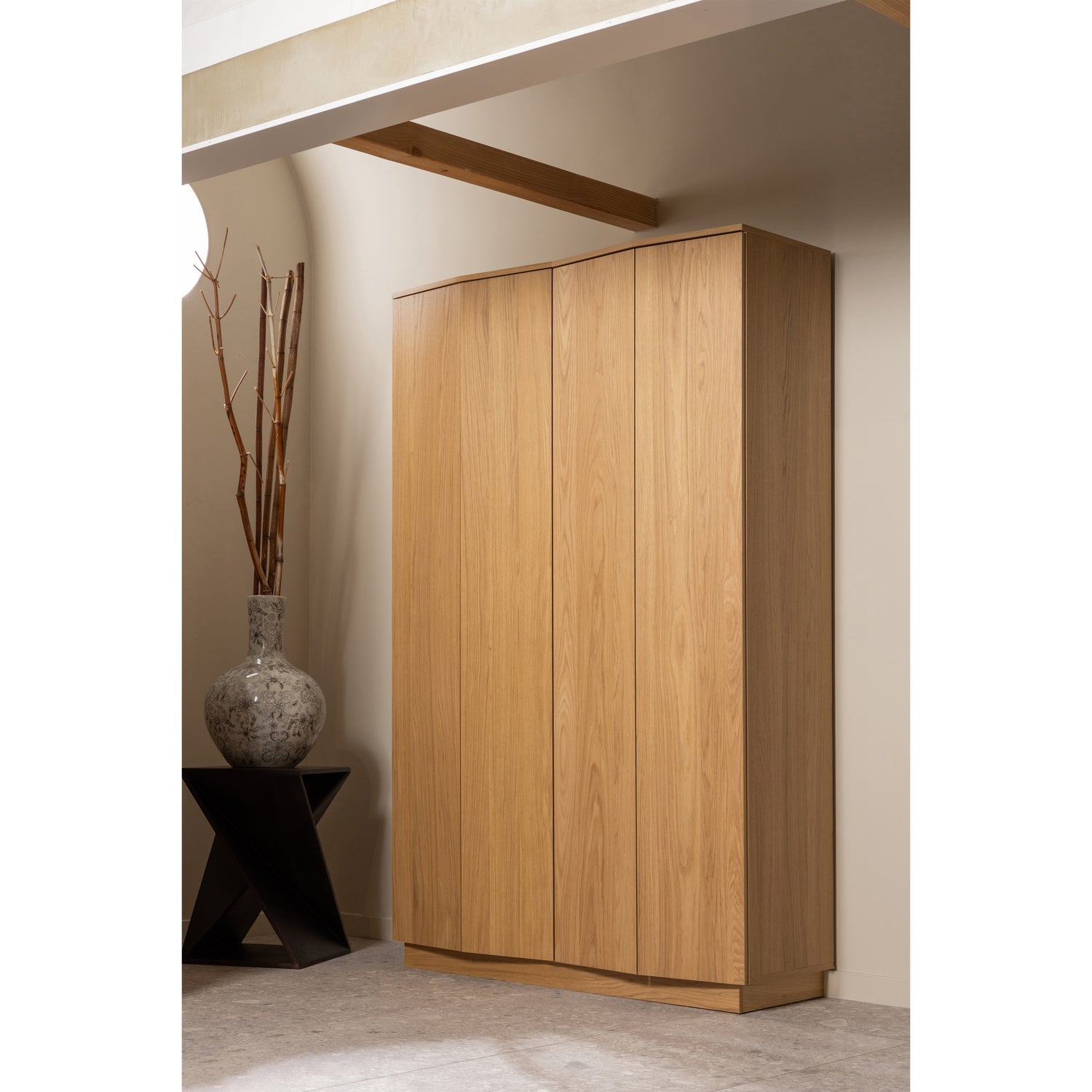 Woood | Bijzettafel Ikem acaciahout donkerbruin