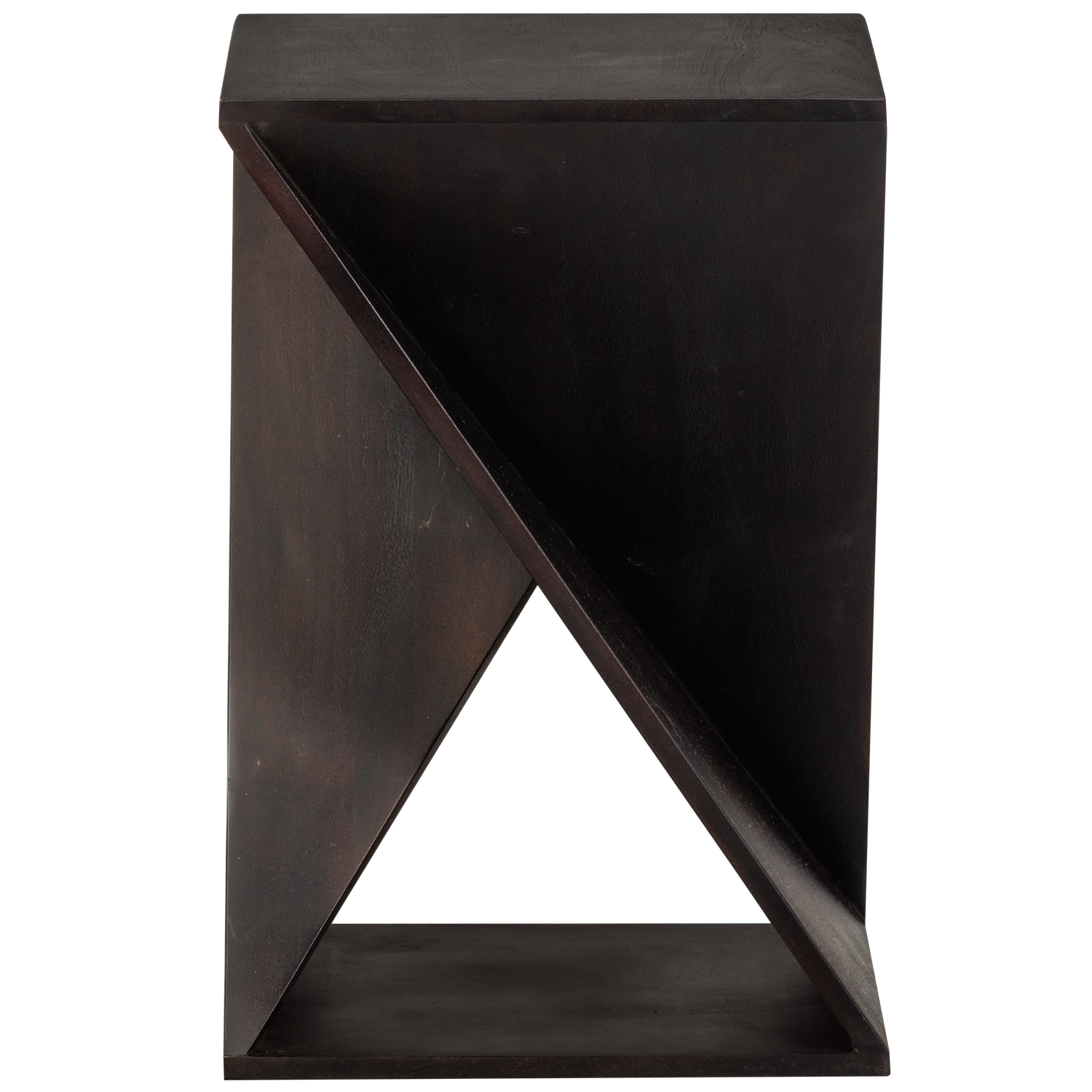 Woood | Bijzettafel Ikem acaciahout donkerbruin
