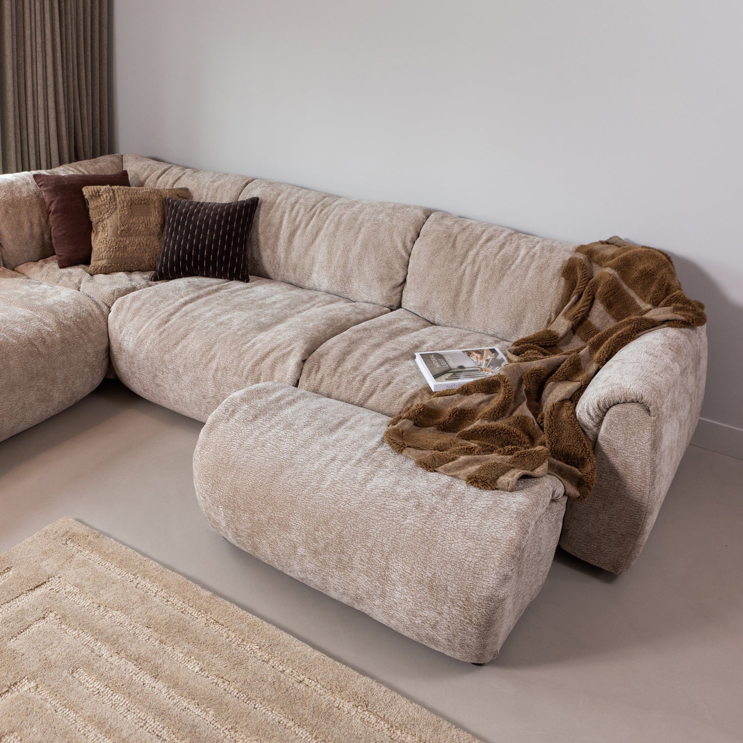 Woood | Vloerkleed Alicia wol zand