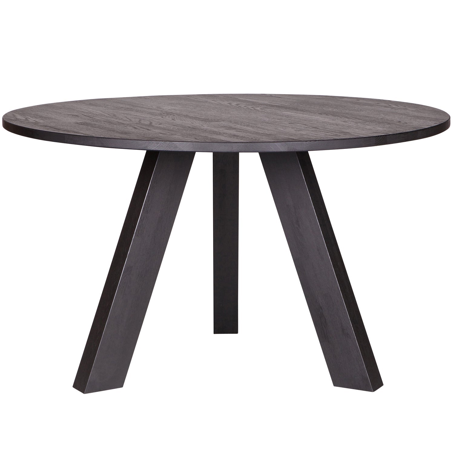 Woood | Ronde eettafel Rhonda 130cm diepzwart