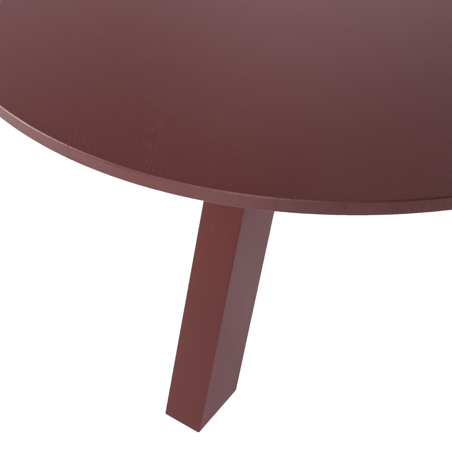 Woood | Ronde eettafel Rhonda 130cm bordeauxrood